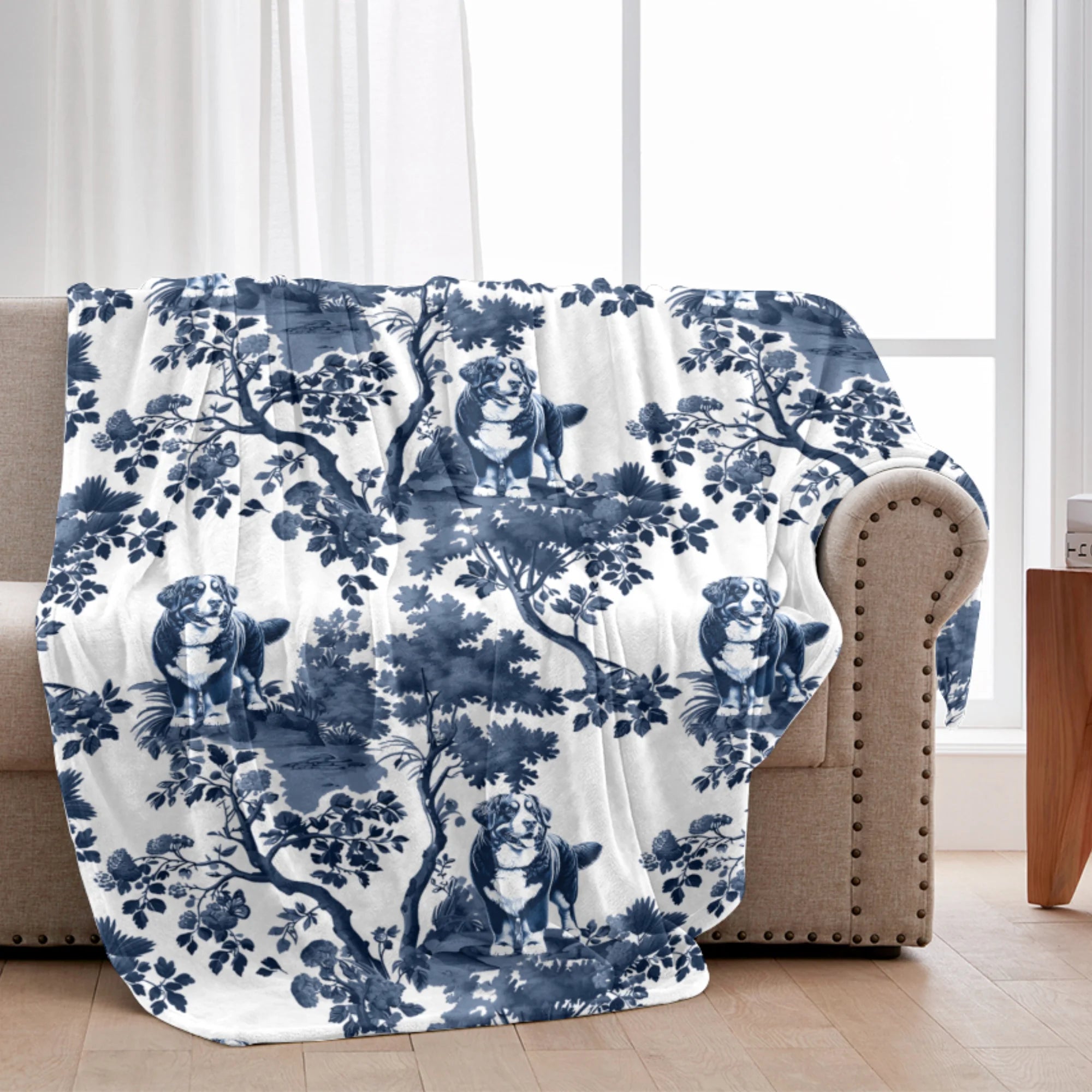 Berner Blanket Bernese Mountain Dog Throw Gift for Berner Mom Bernese Dog Lover Blanket