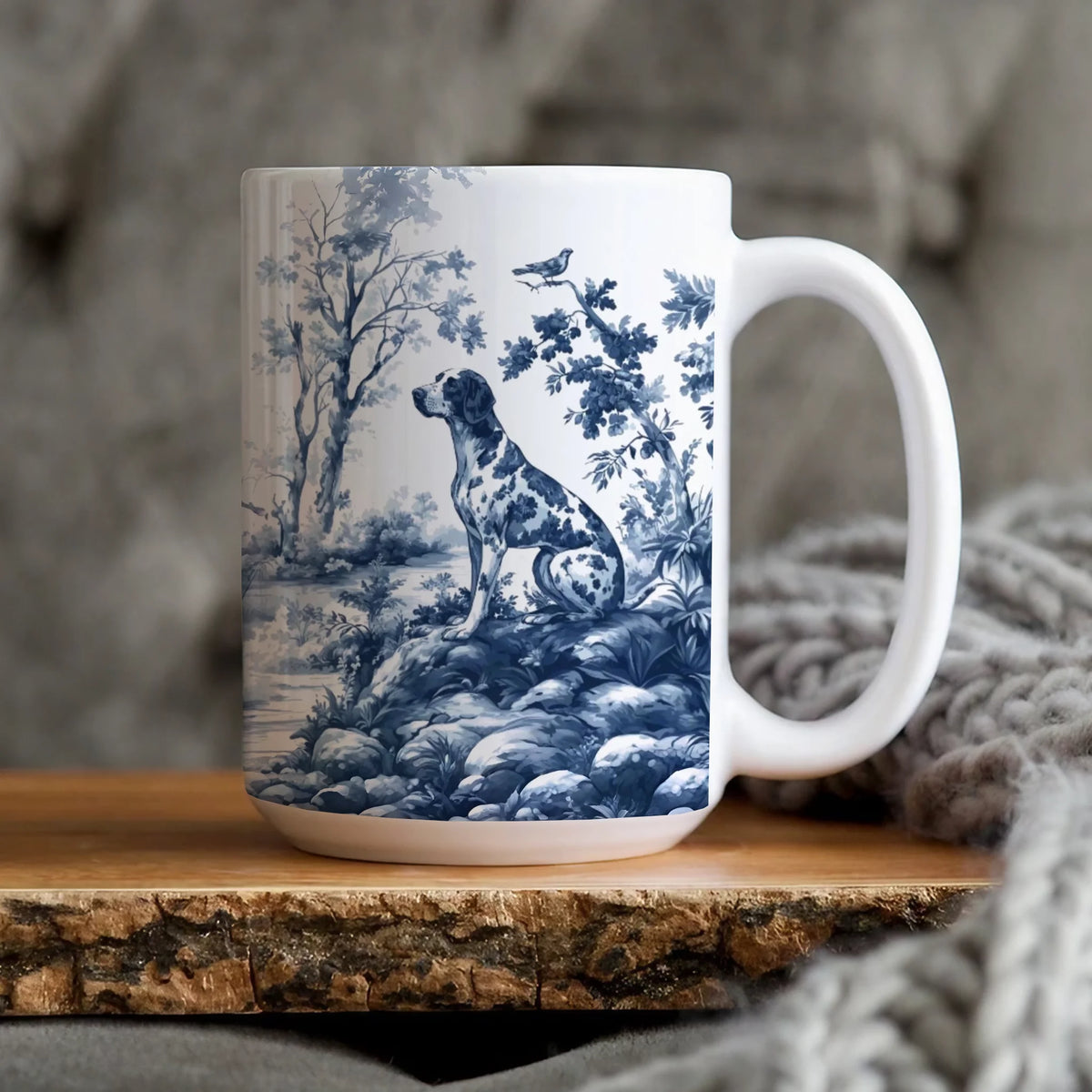 German Shorthaired Pointer Mug, GSP Lover Gift Toile Bird Dog Lover Gift Coffee Cup Pointer Mom Gift, Bird Dog Lover Gift Hunter Dad Gift