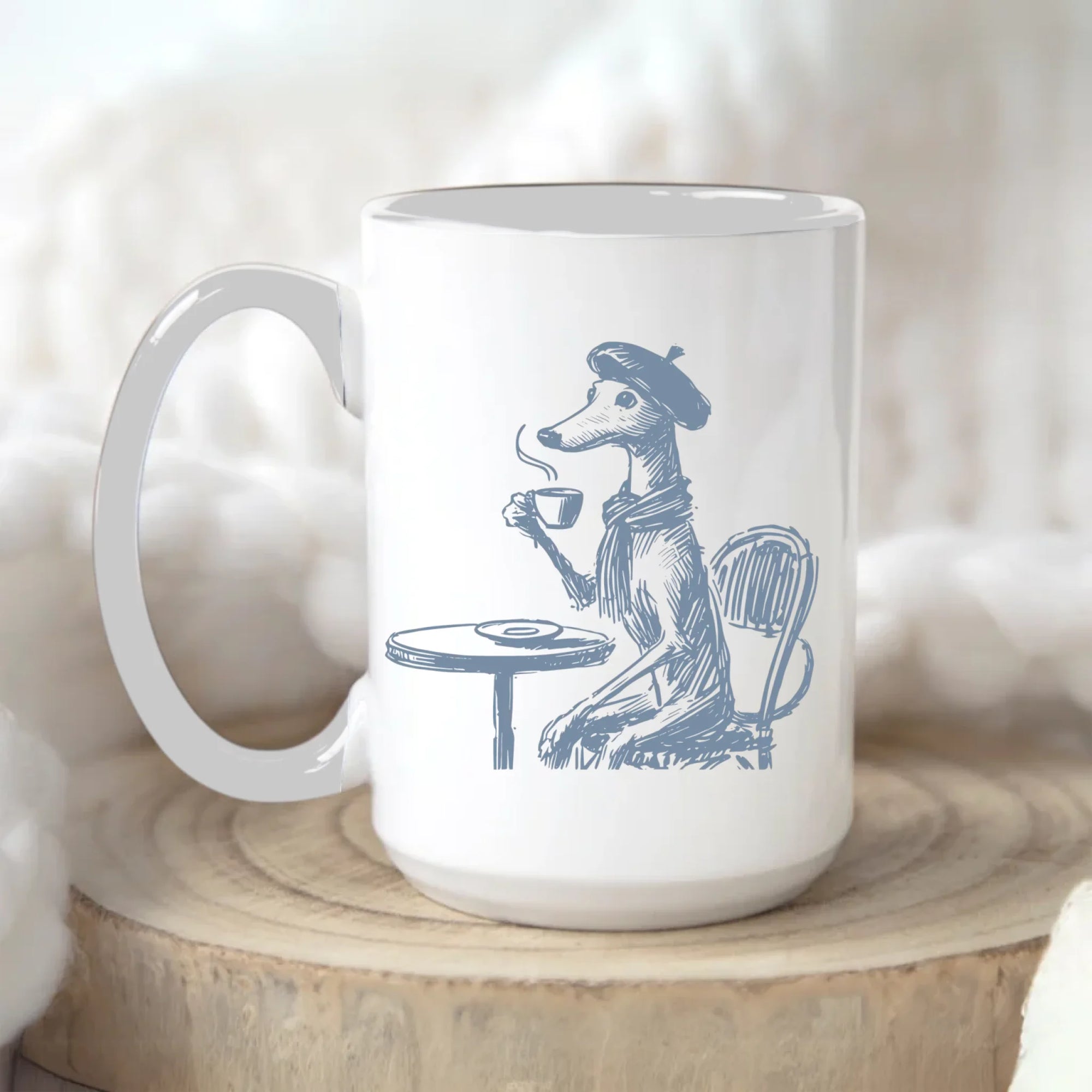Whippet Italian Greyhound Mug, Greyhound Gift, Iggy Paris, Whippet France  Mug, Pet Mug, Greyhound Mom, Whippet Dad, Greyhound France