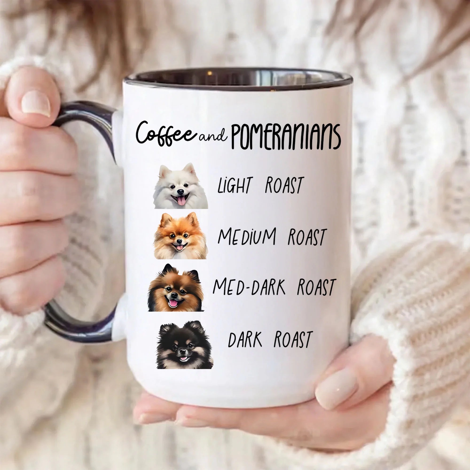 Pomeranian Coffee Mug, Pomeranian Dog Lover Gift, Pom Mom Dad Birthday Present, Cute Pomeranian Coffee Cup, New Pet Owner Christmas Gift