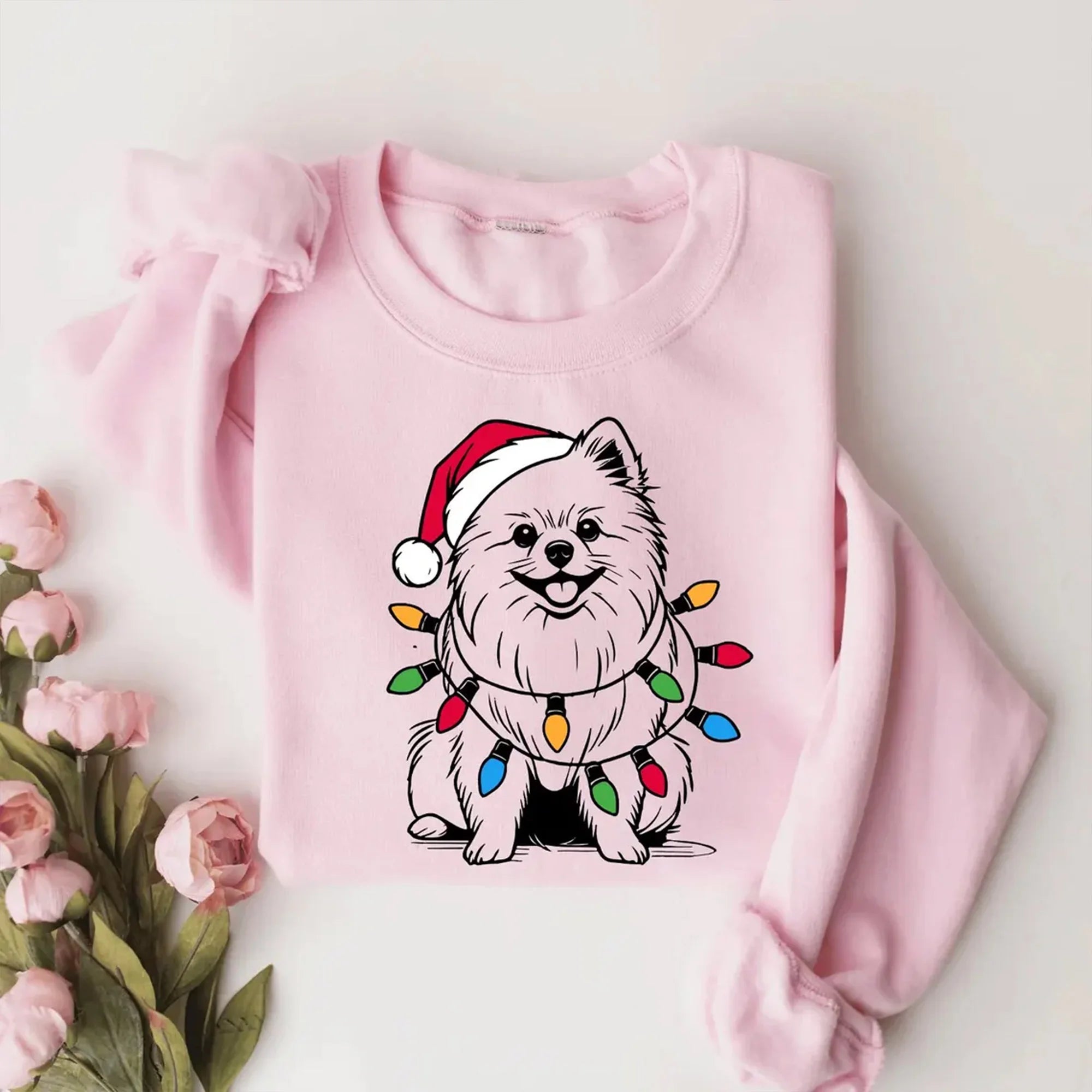 Pomeranian Christmas Sweatshirt | Xmas Pom Dog Sweater | Christmas Pomeranian | Pomeranian Lover Gift | Holiday Pom Xmas Sweatshirt