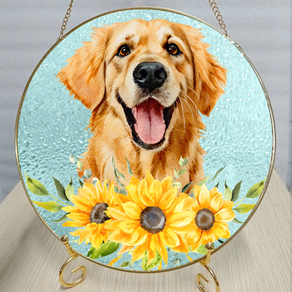 Personalized Window Stained Glass Pet Memorial, Custom Dog or Cat Portrait, Pet Loss Gift, Mini Remembrance Keepsake Art