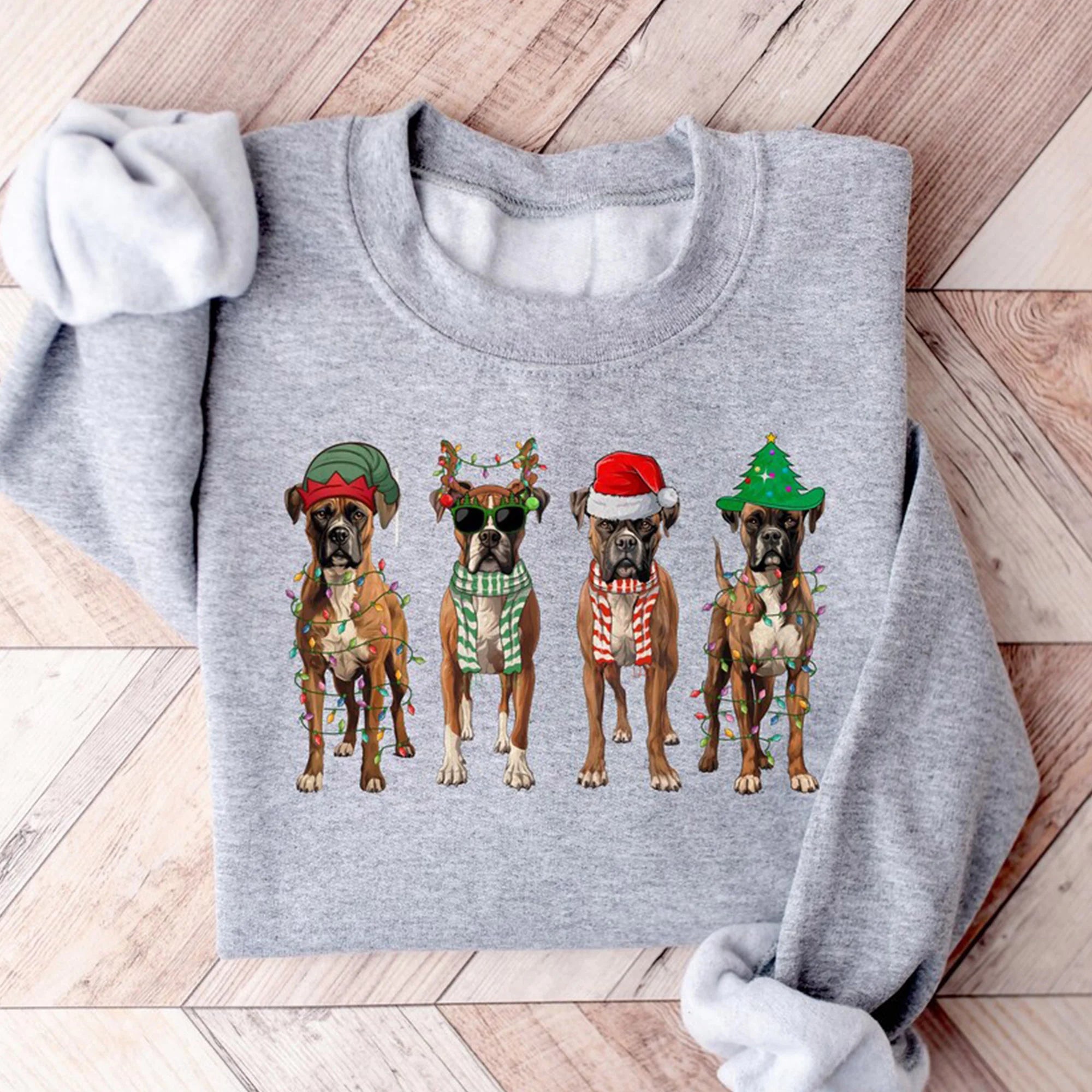 Christmas Boxer Sweatshirt, Christmas Shirt, Boxer Shirt, Dog Christmas Shirt, Boxer Lover Shirt, Dog Mom Shirt, Holiday Sweater, Xmas gift