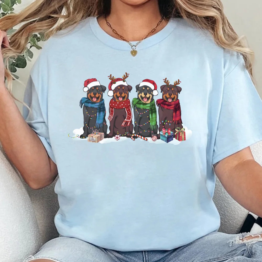 Rottweiler Christmas Dog Sweatshirt, Dog Christmas Shirt, rottweiler gift, Gift for Dog Lover