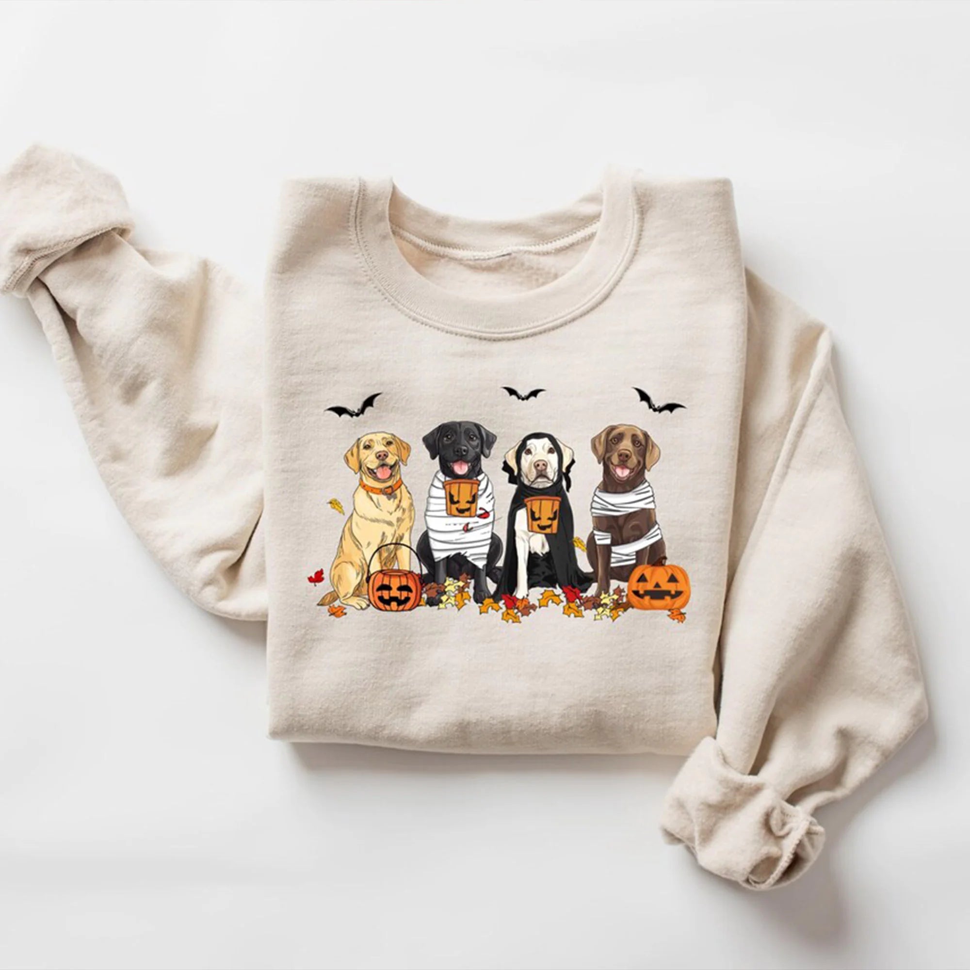 Halloween Dog Sweatshirt, Labrador Retriever Ghost Dogs sweatshirt, Halloween Sweatshirt