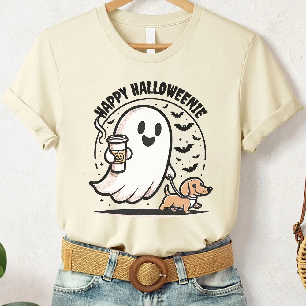 Halloween Ghost T-Shirt, Dachshund Halloween Shirt, Spooky Ghost Shirt, Halloween Dog Sweatshirt, Spooky Season, Weenie Dog, Weiner Dog