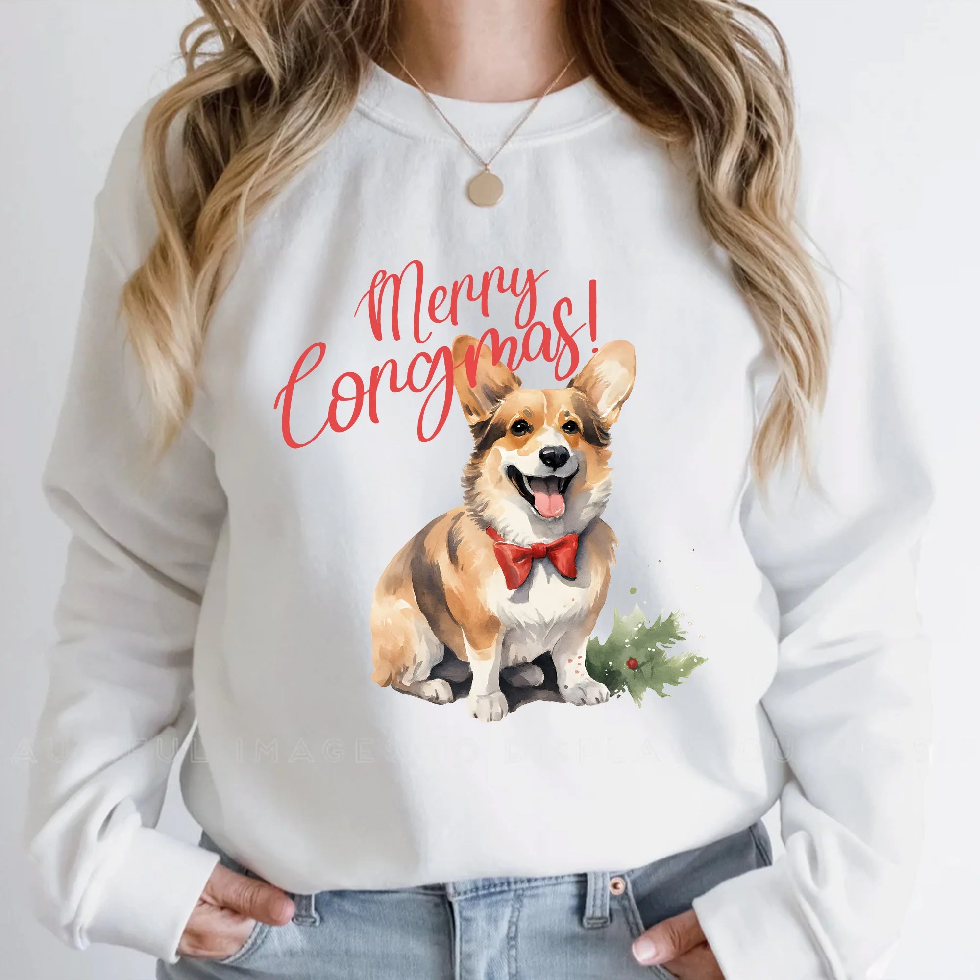 Corgi Christmas Sweatshirt, Corgi Shirt, Corgi Christmas Dog Shirt,Dog Shirt,Corgi Owner Gift,Holiday Sweater,Mom Dog Shirt,Merry and Bright
