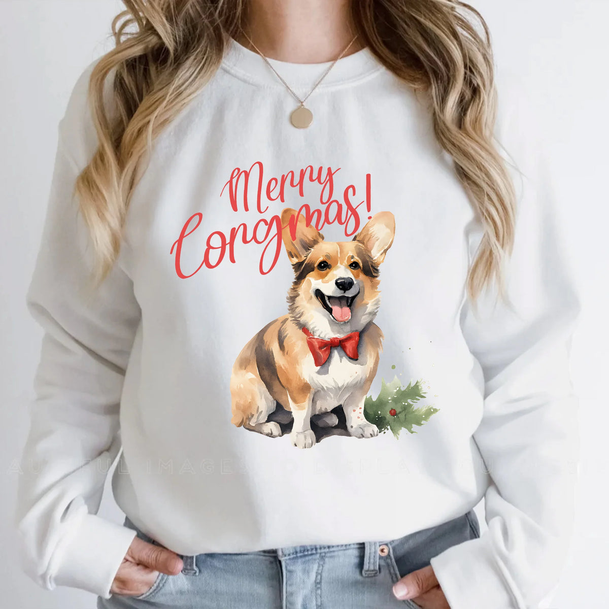 Corgi Christmas Sweatshirt, Corgi Shirt, Corgi Christmas Dog Shirt,Dog Shirt,Corgi Owner Gift,Holiday Sweater,Mom Dog Shirt,Merry and Bright