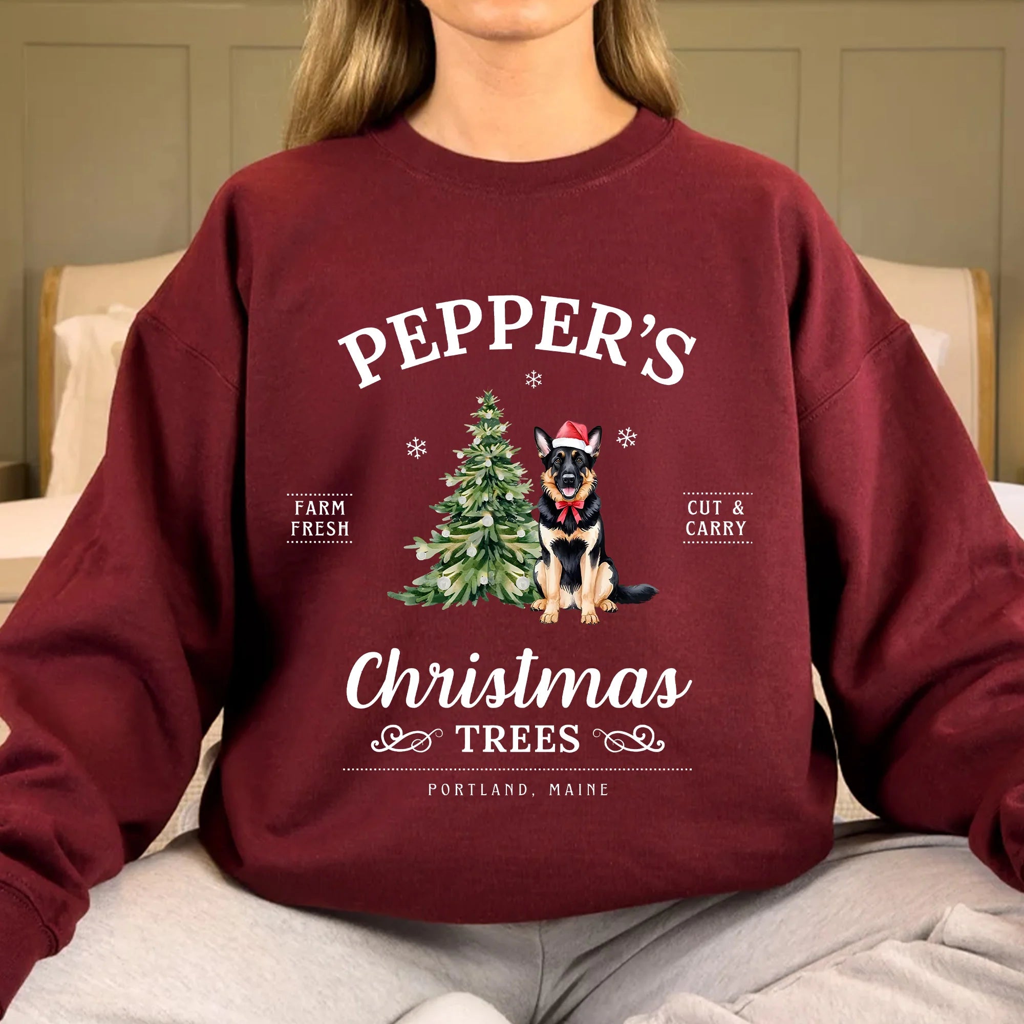 German Shepherd Christmas Sweatshirt German Shepherd Shirt Christmas T