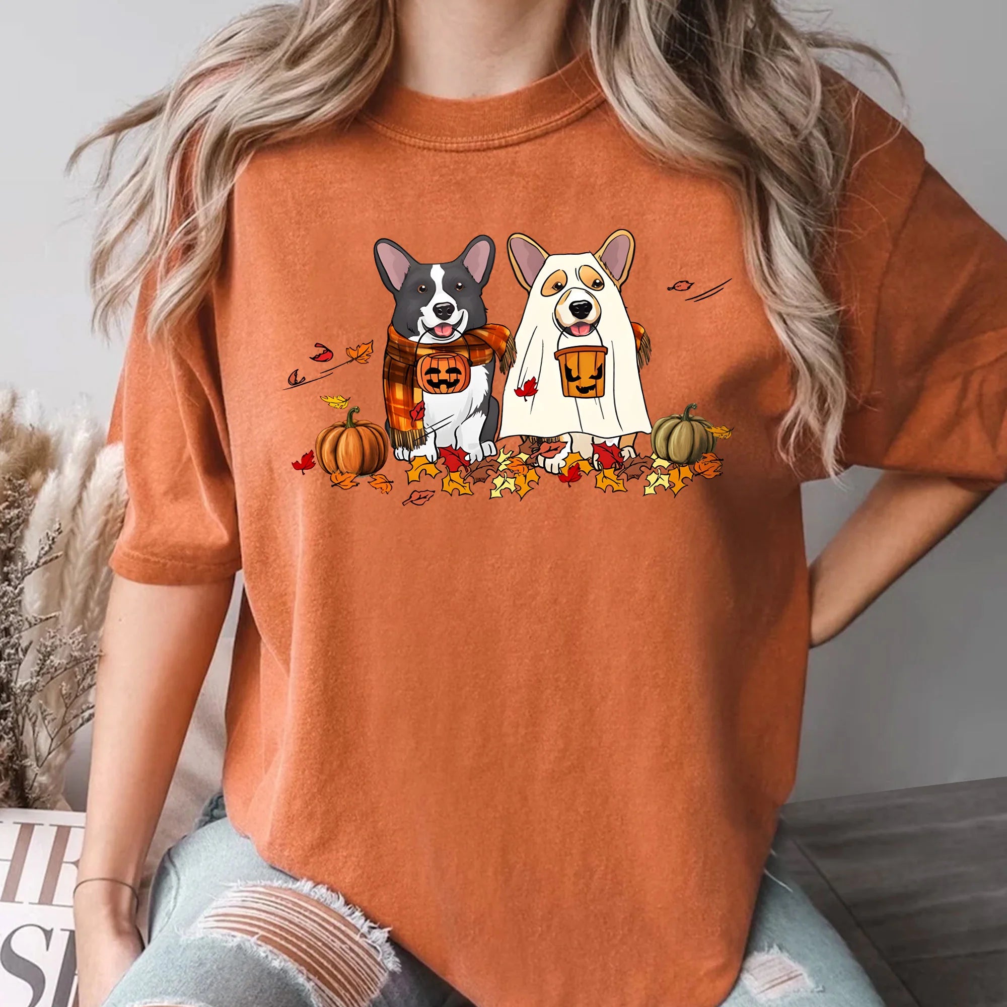 Corgi Fall Shirt, Corgi Mom Shirt, Fall Dog Sweatshirt, Autumn Dog Shirt, Cute Dog Shirt, Dog Lovers Shirt, Dog Mom Sweater