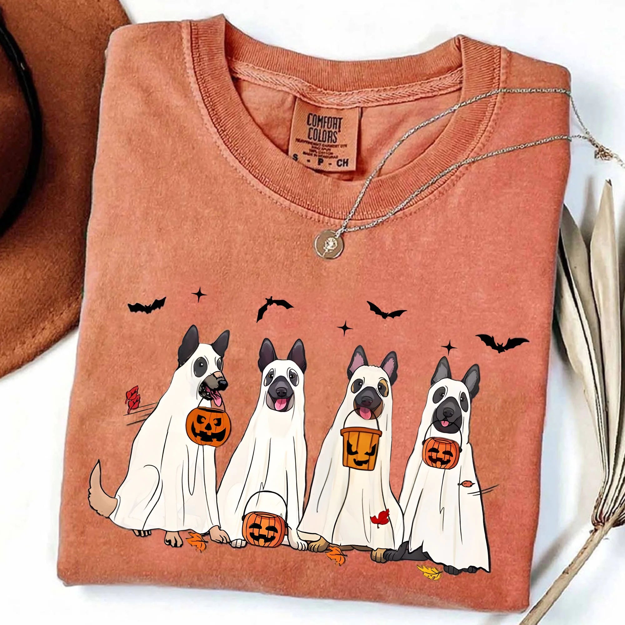 Belgian Malinois Ghost Shirt, Dog Ghost Shirt, Halloween Dog Sweatshirt, Belgian Shepherd Shirt, Funny Dog Shirt, Dog Lovers Shirt