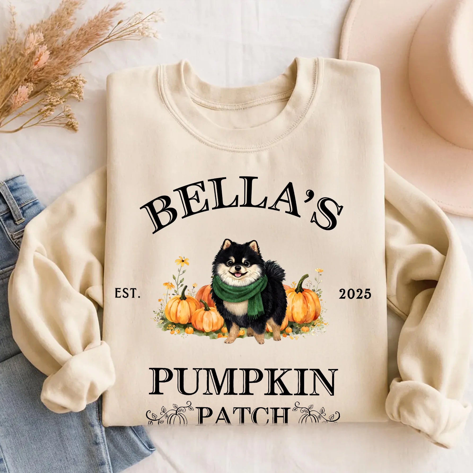 Pomeranian Sweatshirt Halloween Dogs Shirt Personalized Pomeranian