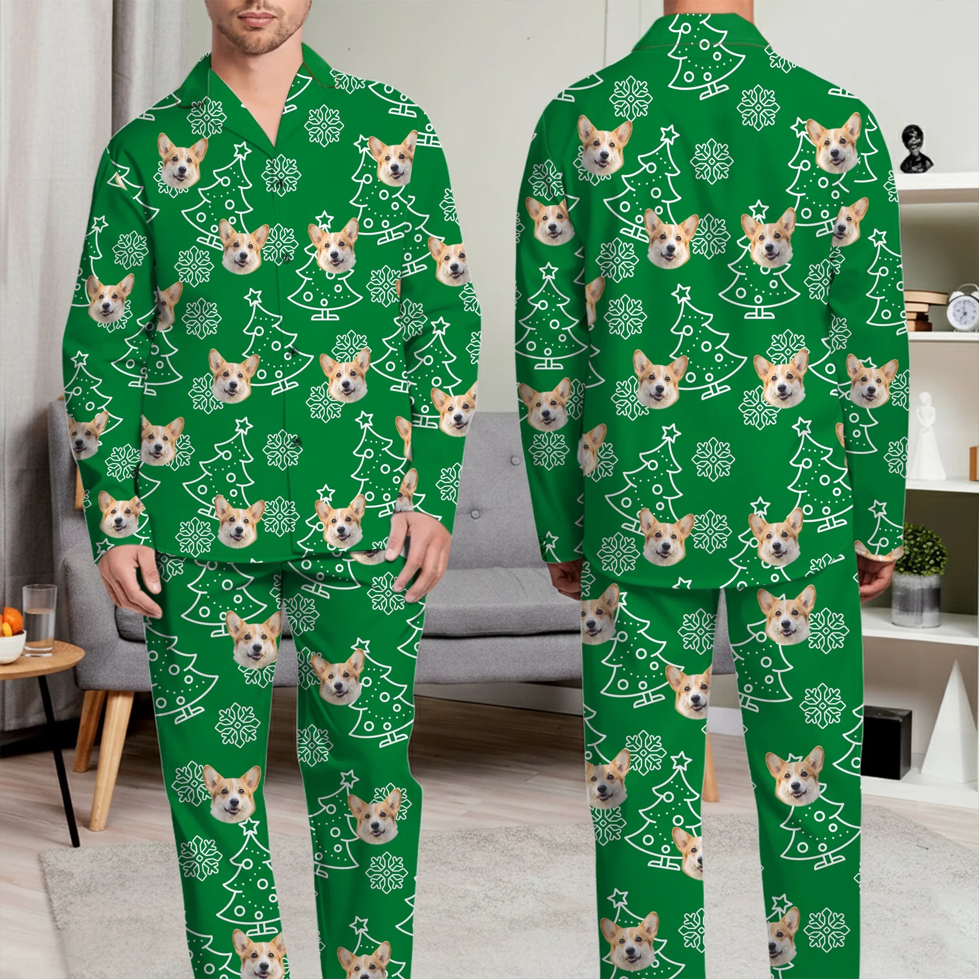 Personalized Pet Photo PJs – Custom Funny Christmas Gift for Family