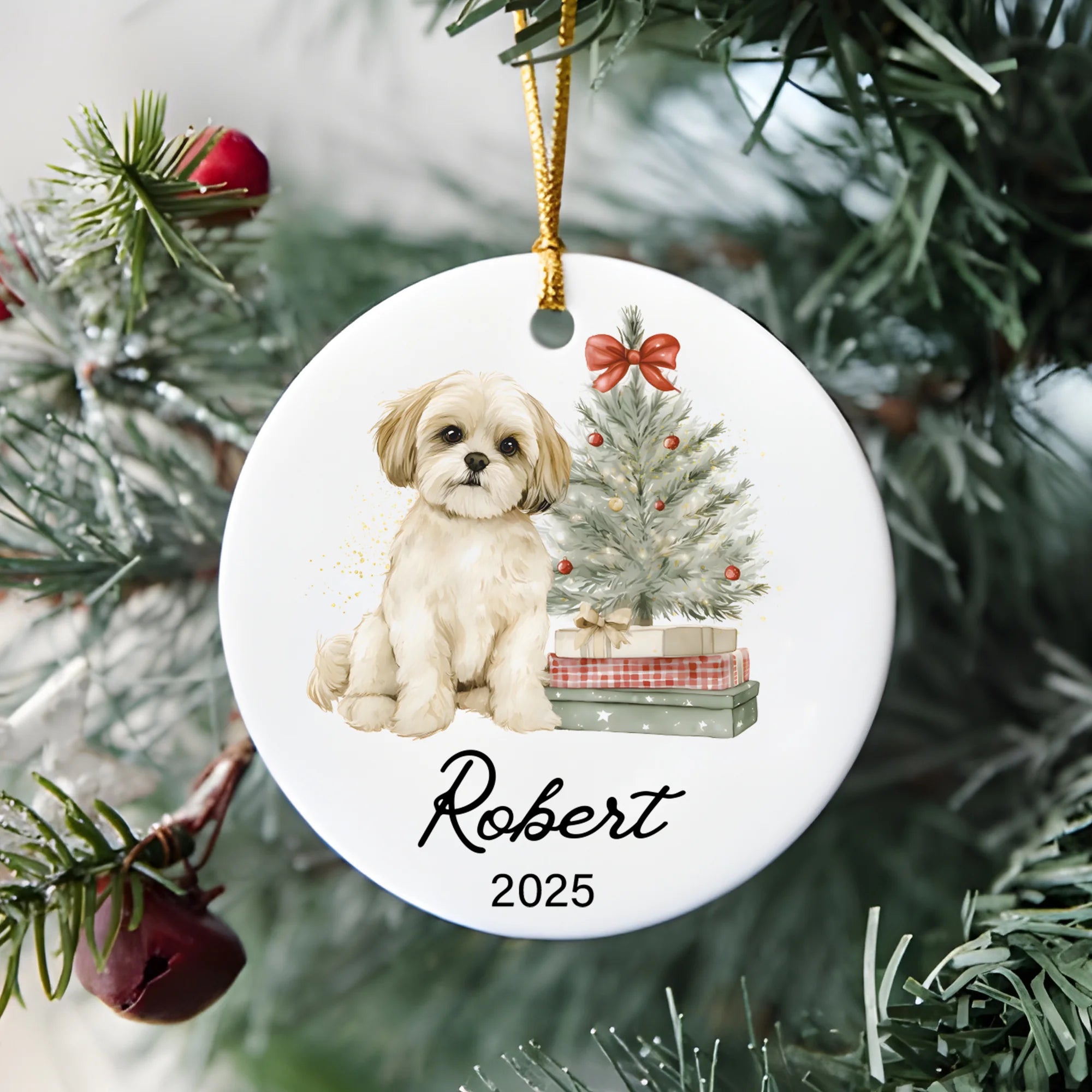 Shih Tzu Christmas Ornament: Shih Tzu Christmas Keepsake
