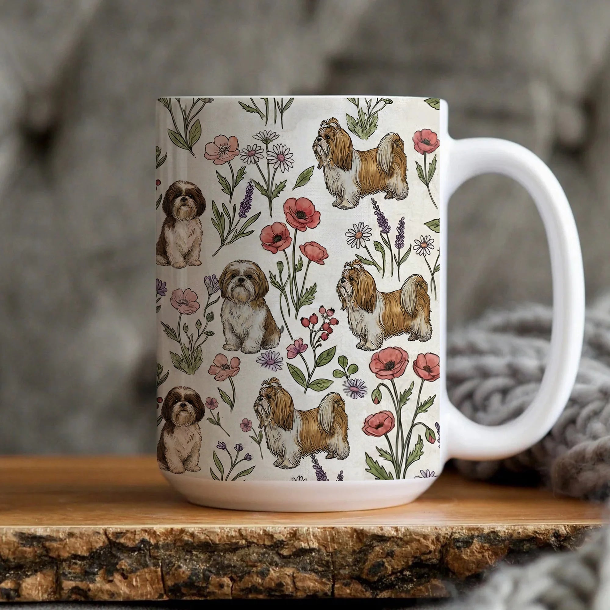 Furry Joy Store Shih Tzu Coffee Mug - Thumbnail 2