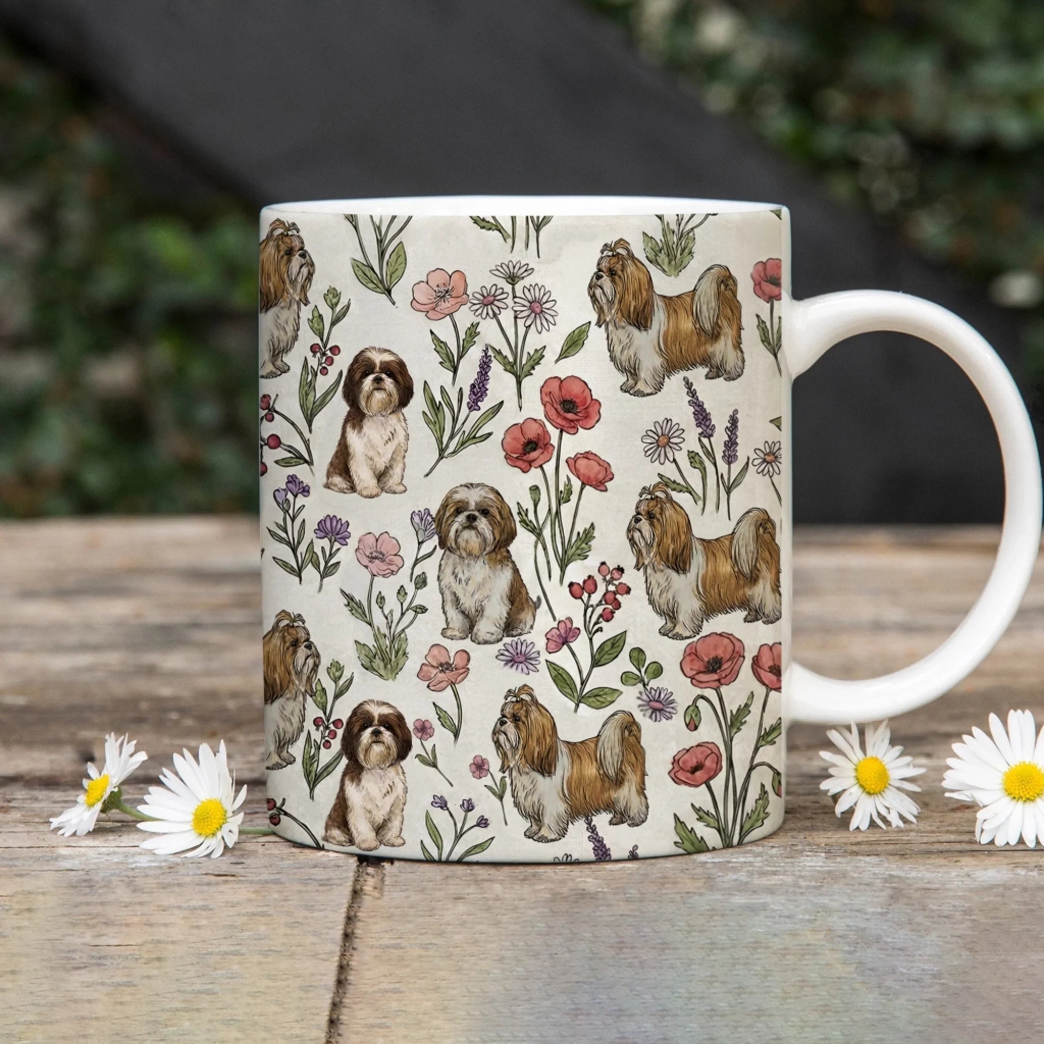 Furry Joy Store Shih Tzu Coffee Mug - Thumbnail 3
