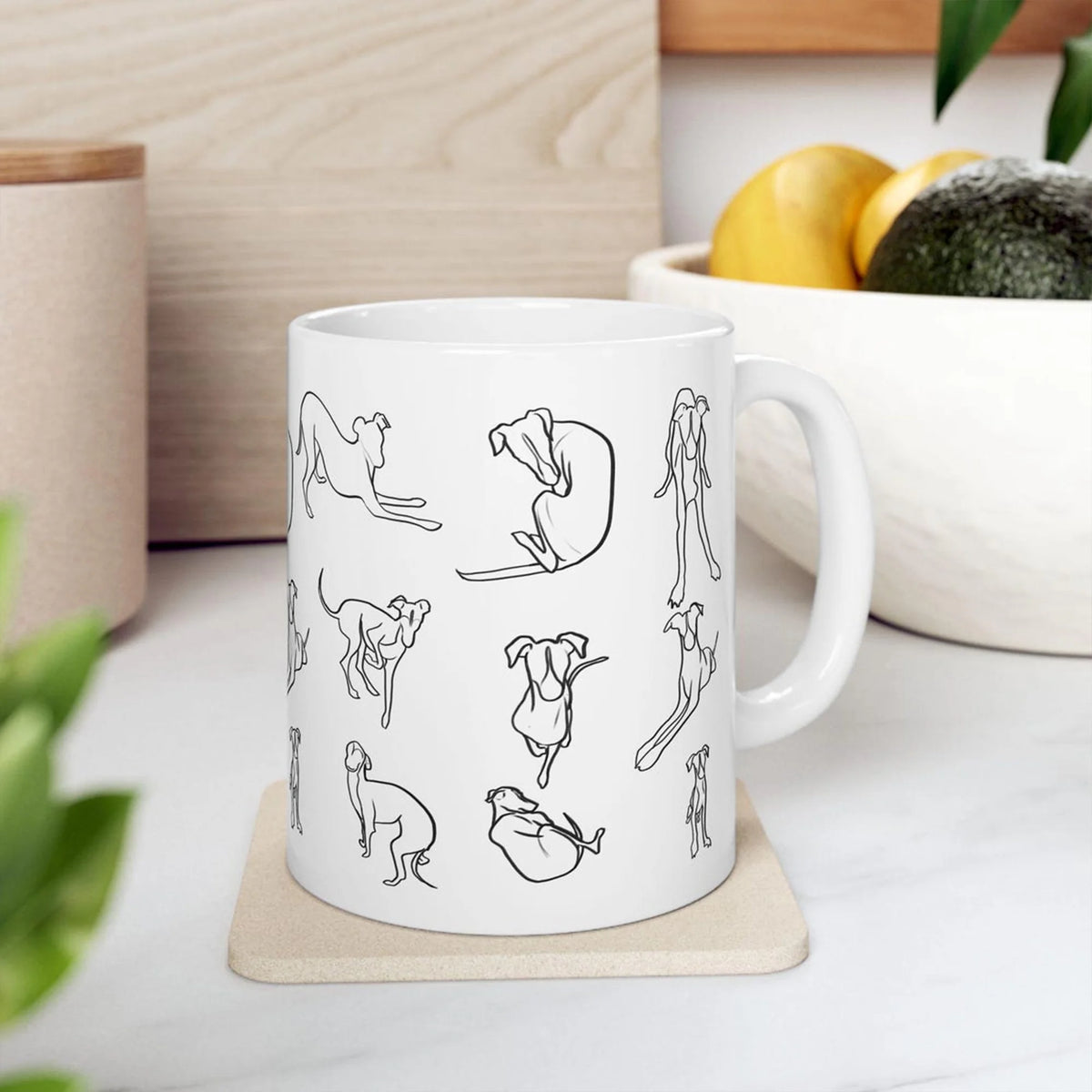 Italian Greyhound Mug Whippet Coffee Cup Sighthound Lover Gift