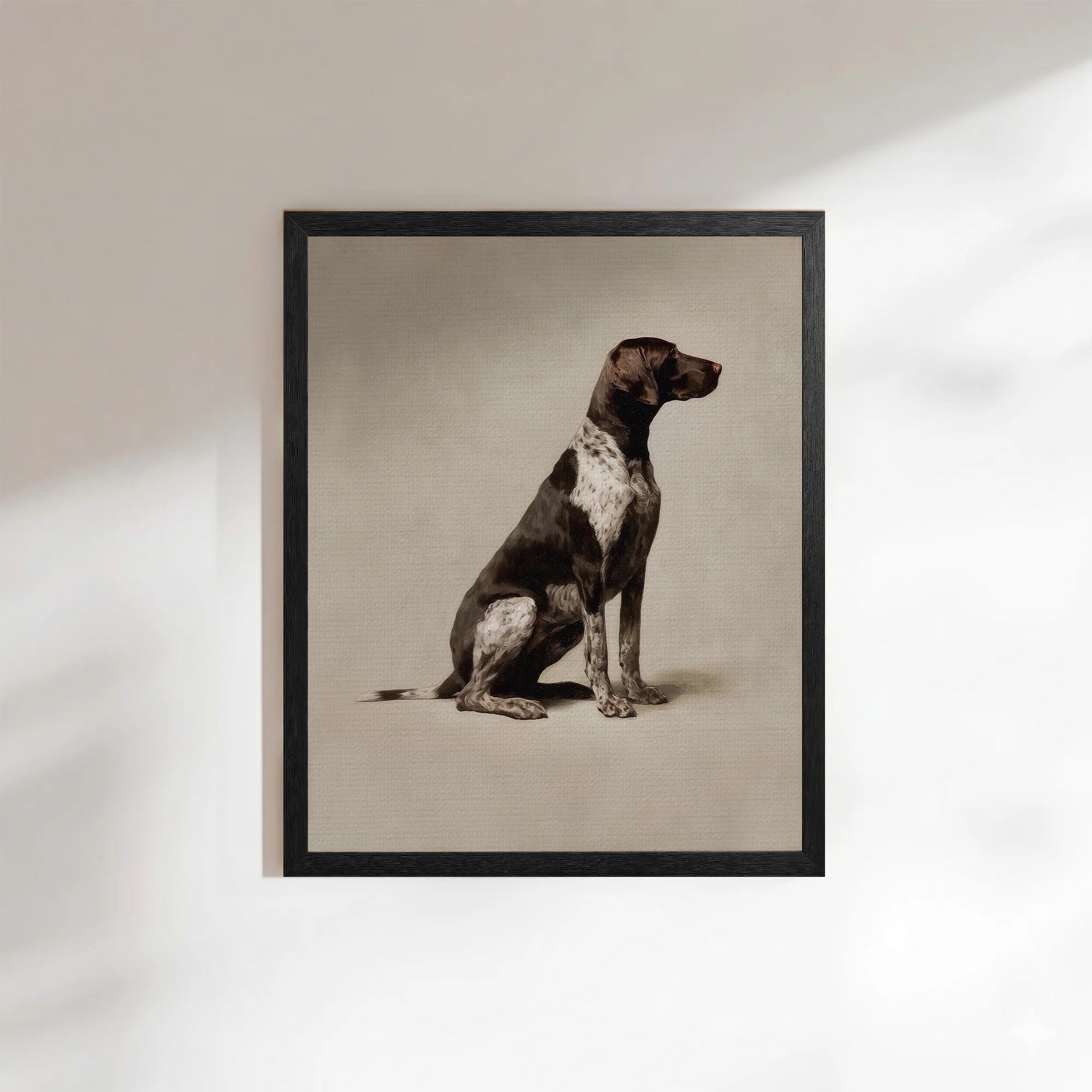 German Shorthaired Pointer Vintage Dog Print Hunting Cabin Decor Gift