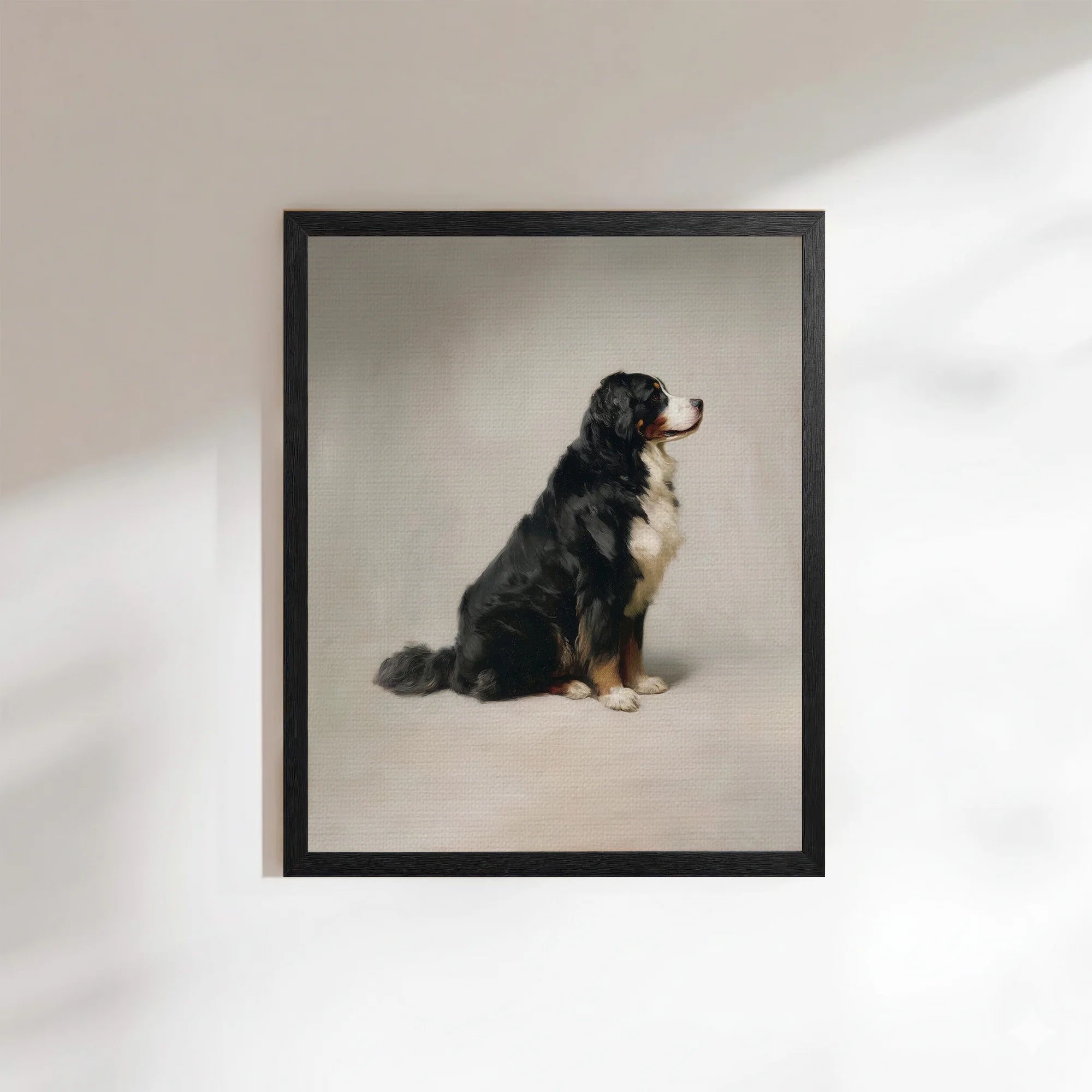 Bernese Mountain Dog Vintage Portrait Art Print Nursery Home Decor