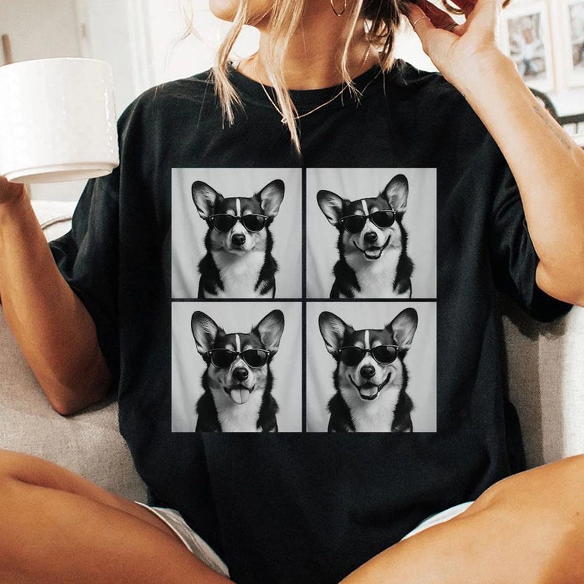 Tri Color Corgi t-Shirt Funny Comfort Colors Dog Mom Gift