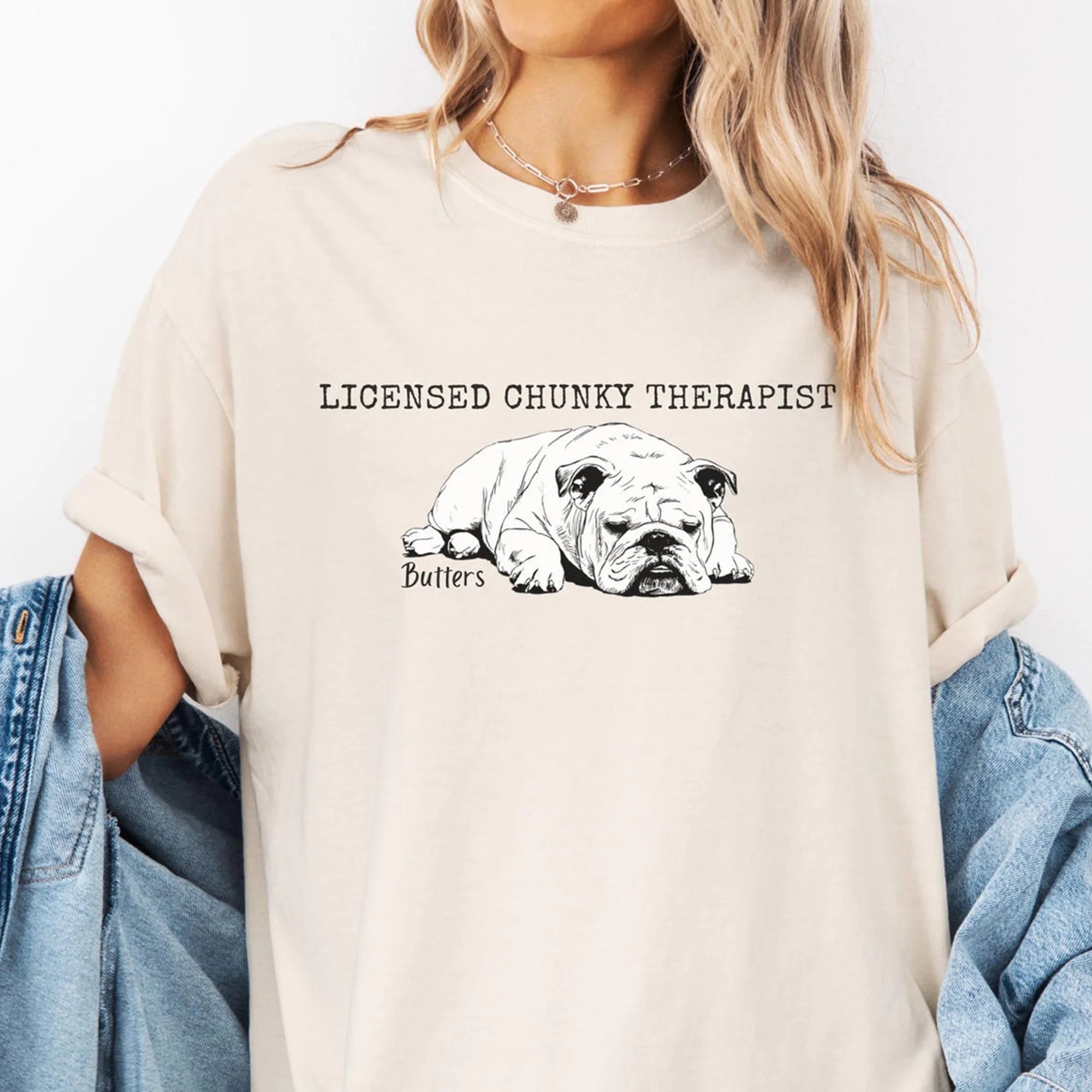 Custom English Bulldog T-Shirt, Personalized Dog Mom Dad Tee