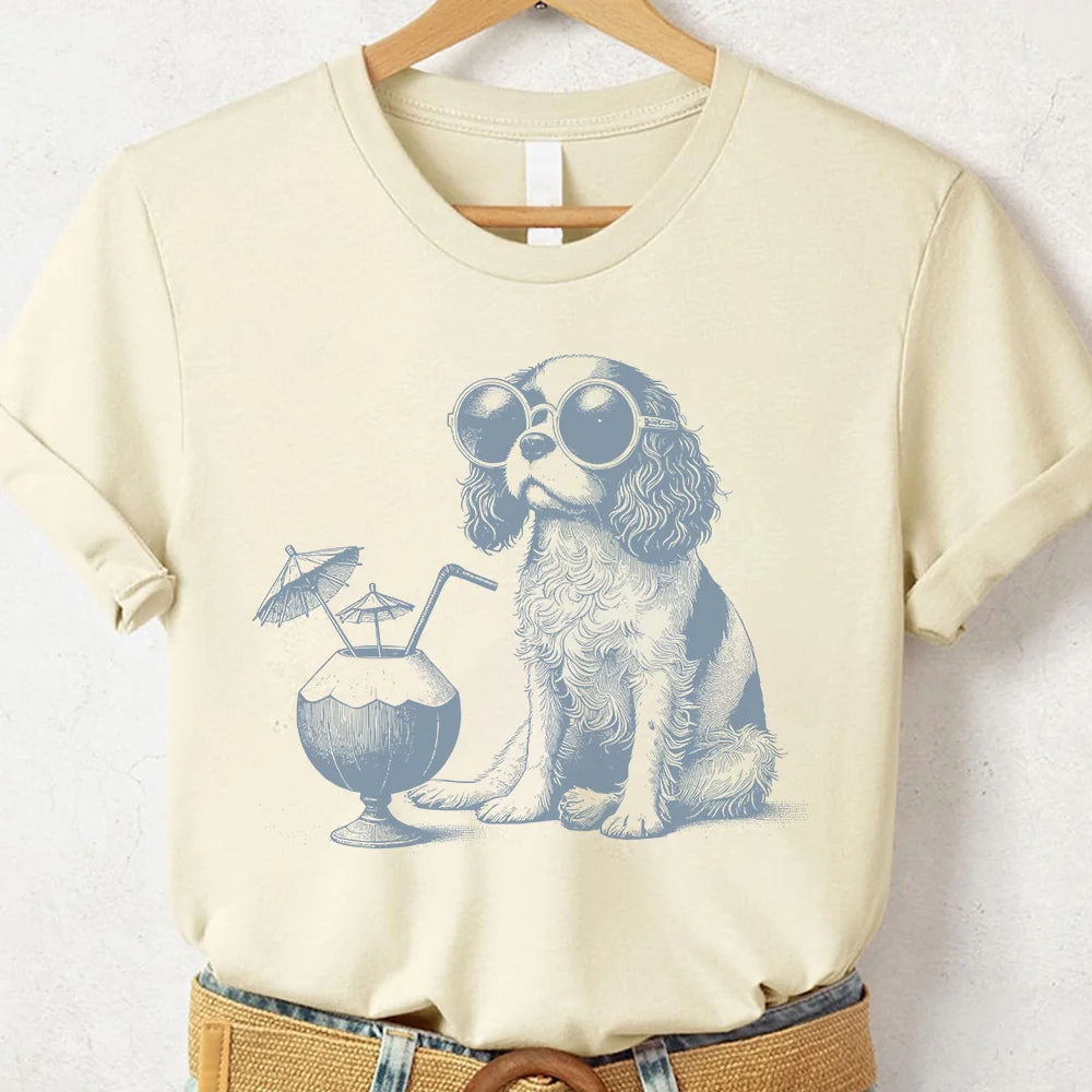 Cavalier King Charles Spaniel Taco Dog Vacation T-Shirt Sweatshirt