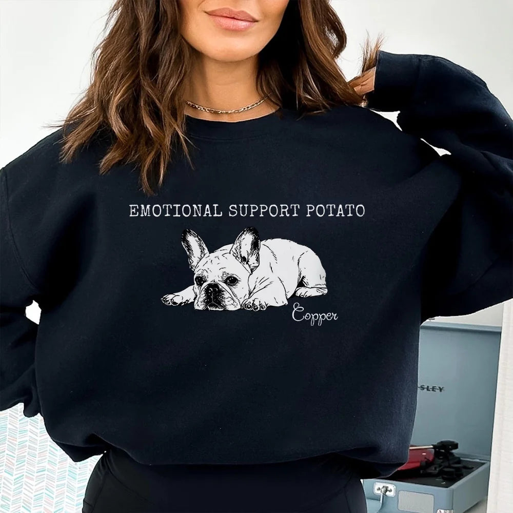 Custom French Bulldog Sweatshirt, Frenchie Mom Dad Lover Gift