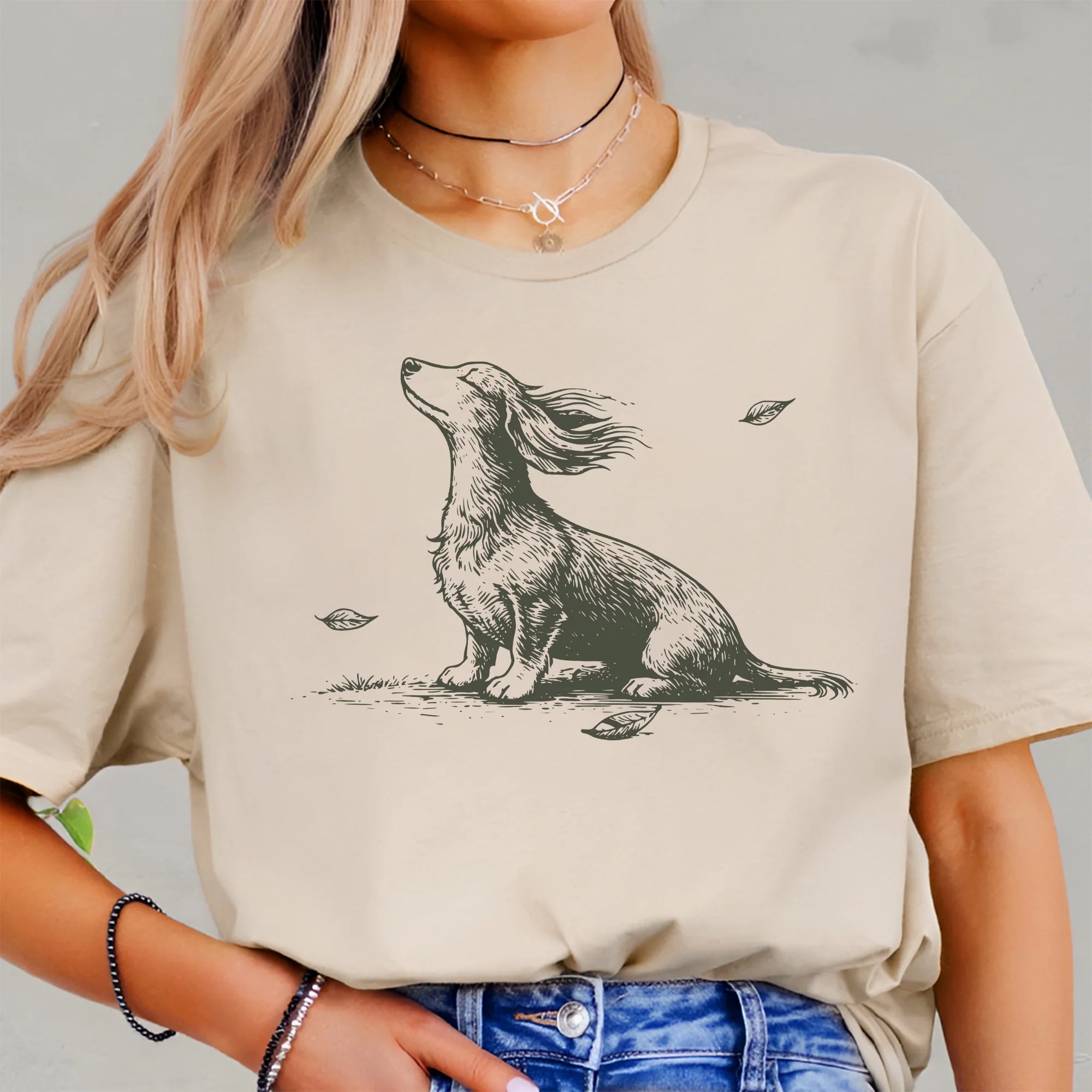 Vintage Dachshund Shirt, Wiener Dog Tee, Comfort Colors Dog Lover Gift