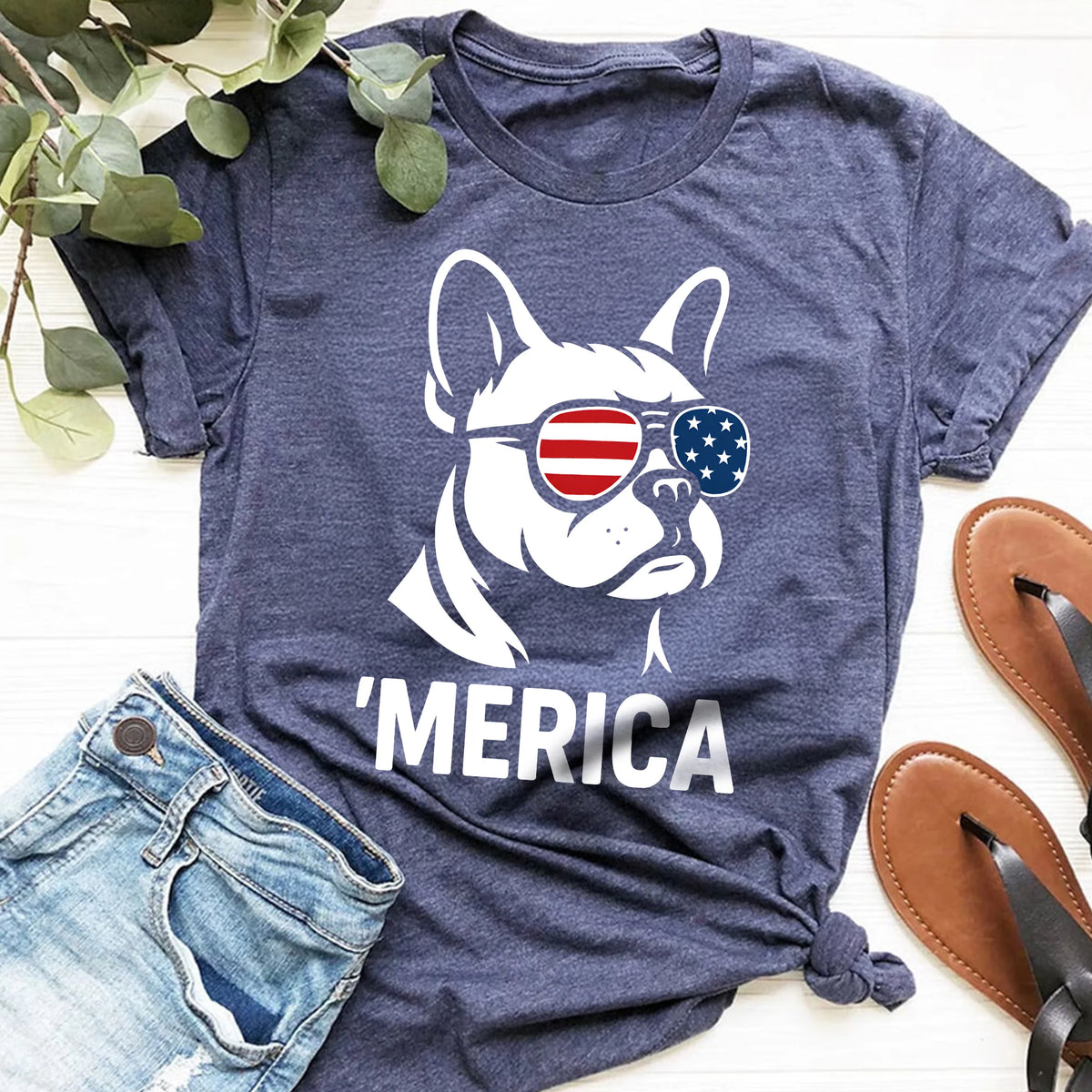 French Bulldog 4th of July Shirt | Patriotic Dog Lover Shirt