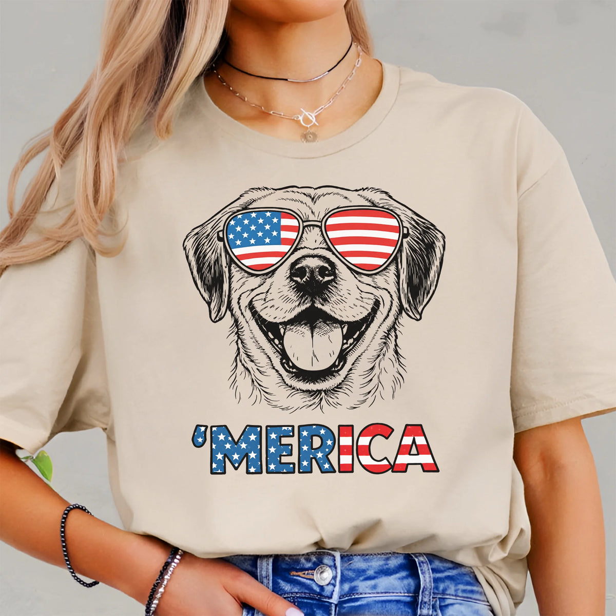 Puggle Merica Shirt | Patriotic Puggle Mom Gift Tee