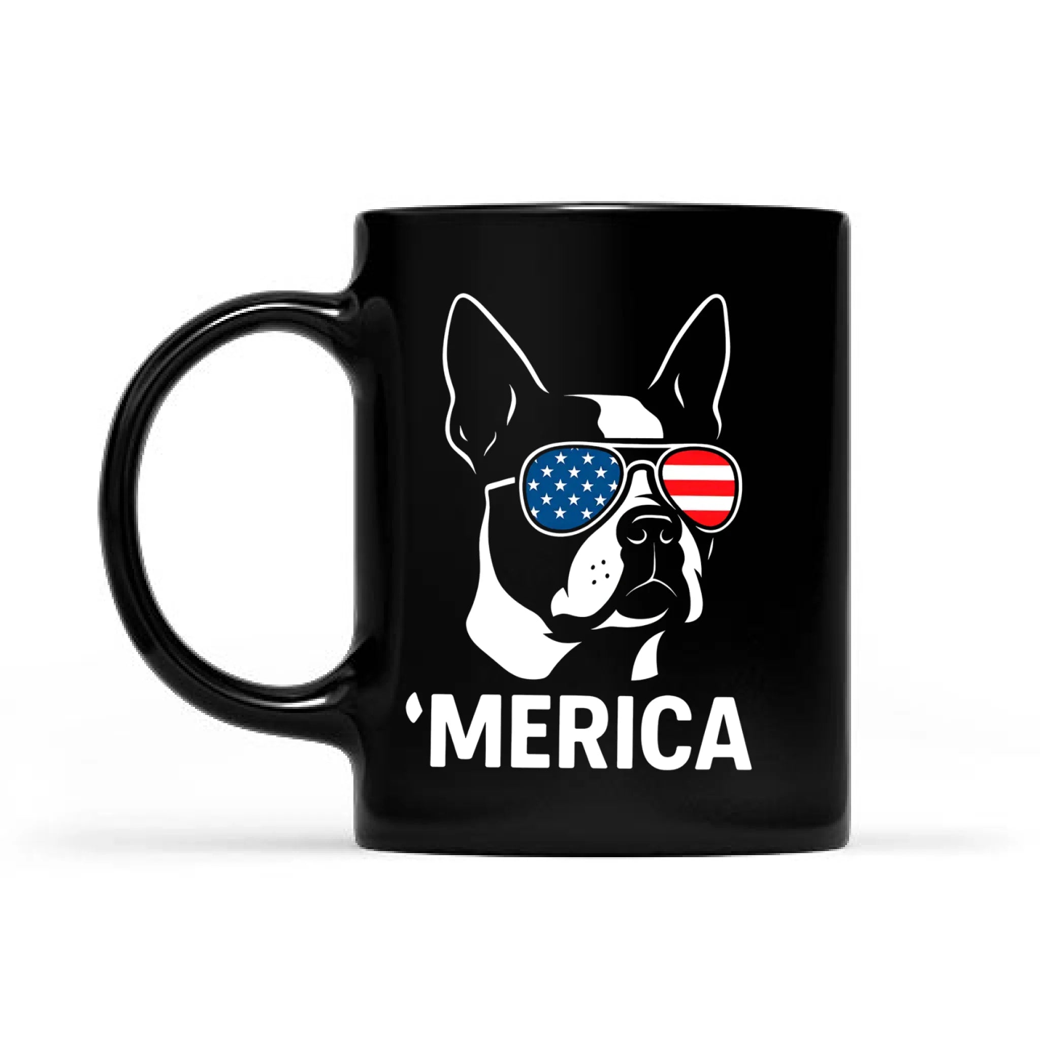 America Boston Terrier Mug | Patriotic 4th July Dog Lover Gift