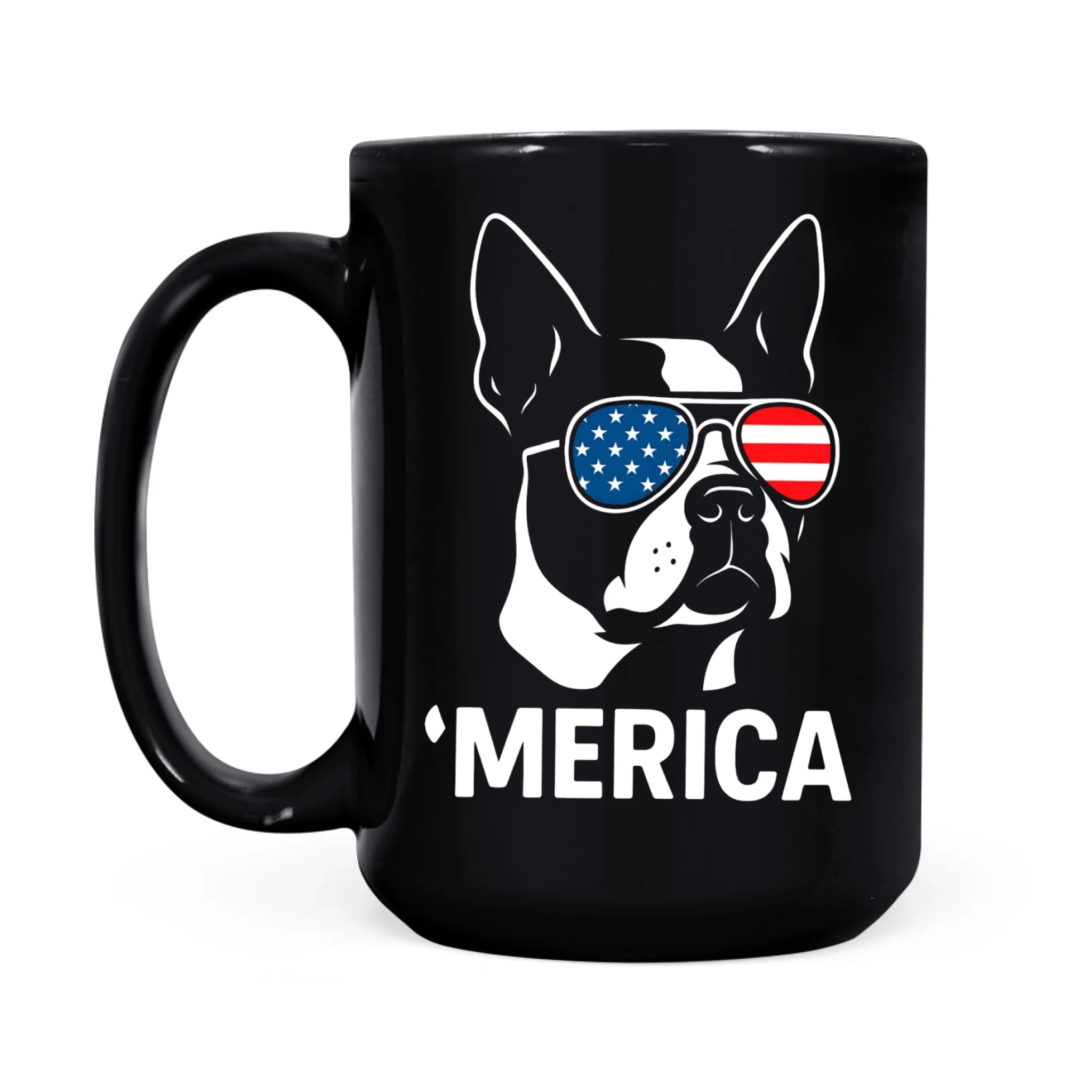 America Boston Terrier Mug | Patriotic 4th July Dog Lover Gift