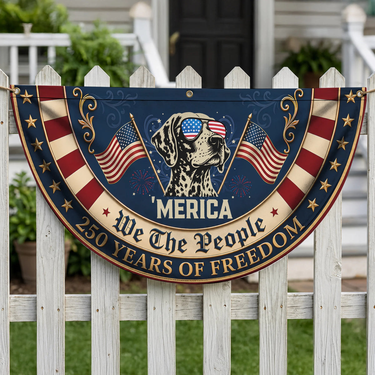 German Shorthaired Pointer American Flag Banner Patriotic Dog Fan Flag
