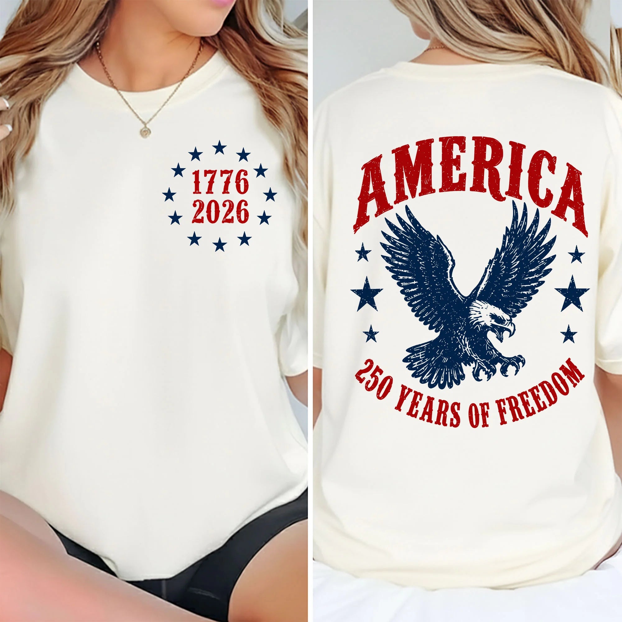 Comfort Colors America Eagle 250th Anniversary Patriotic Freedom Shirt