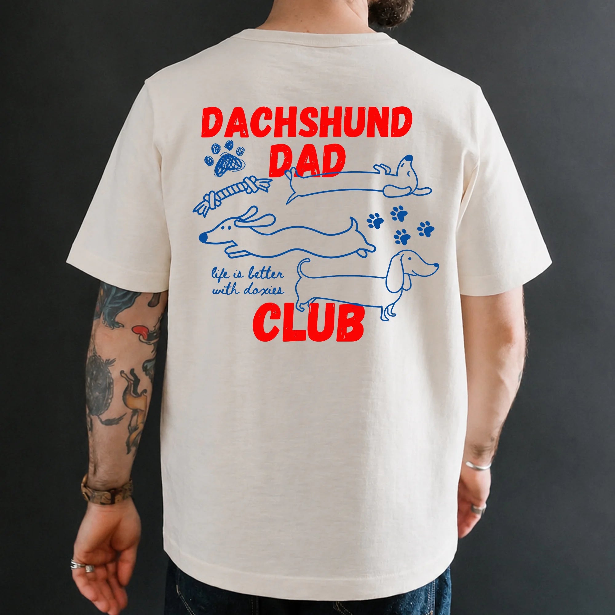 Dachshund Dad T-shirt, Best Dog Dad Gift, Wiener Dog Shirt