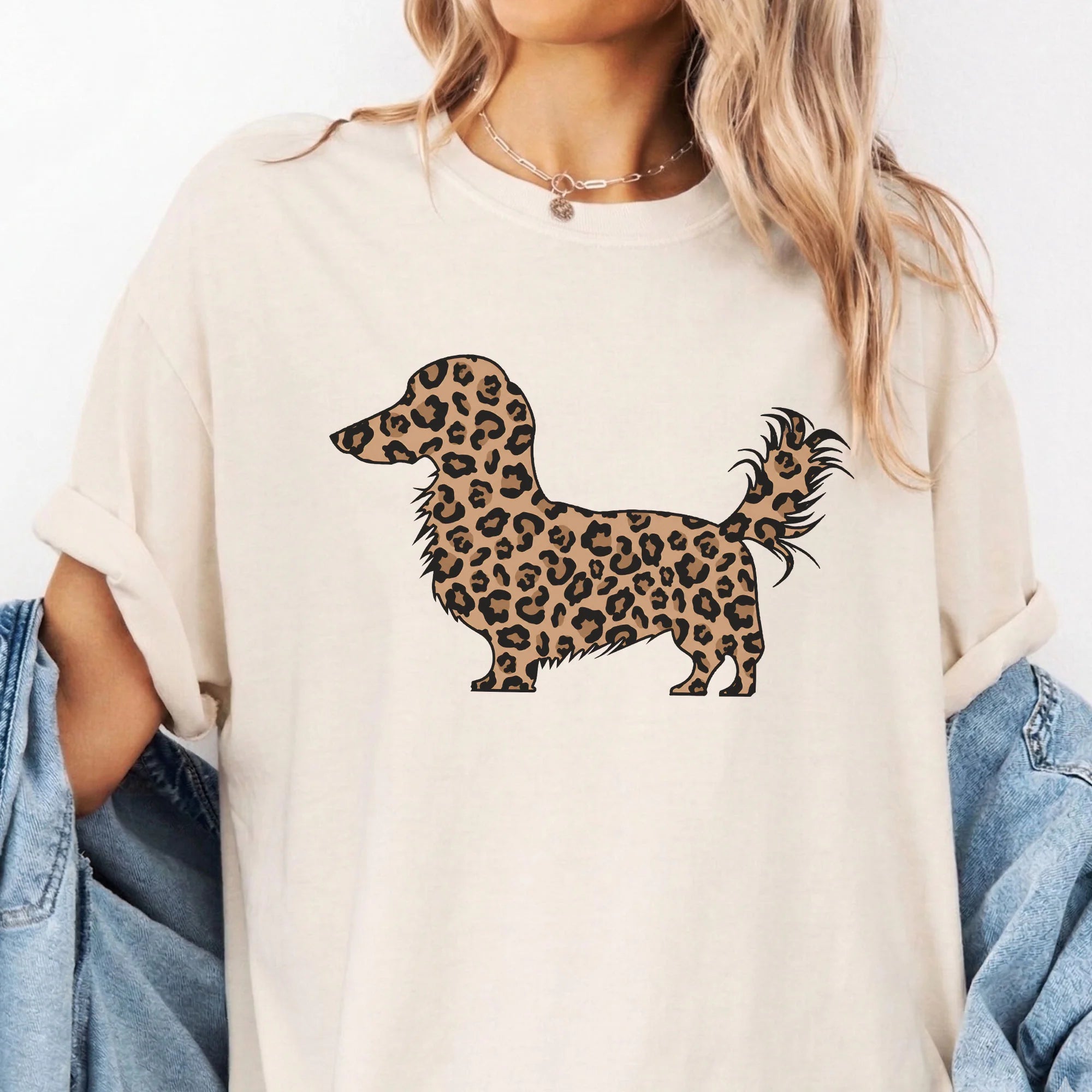 Long Hair Dachshund Mom Shirt Long Haired Wiener Doxie Tee