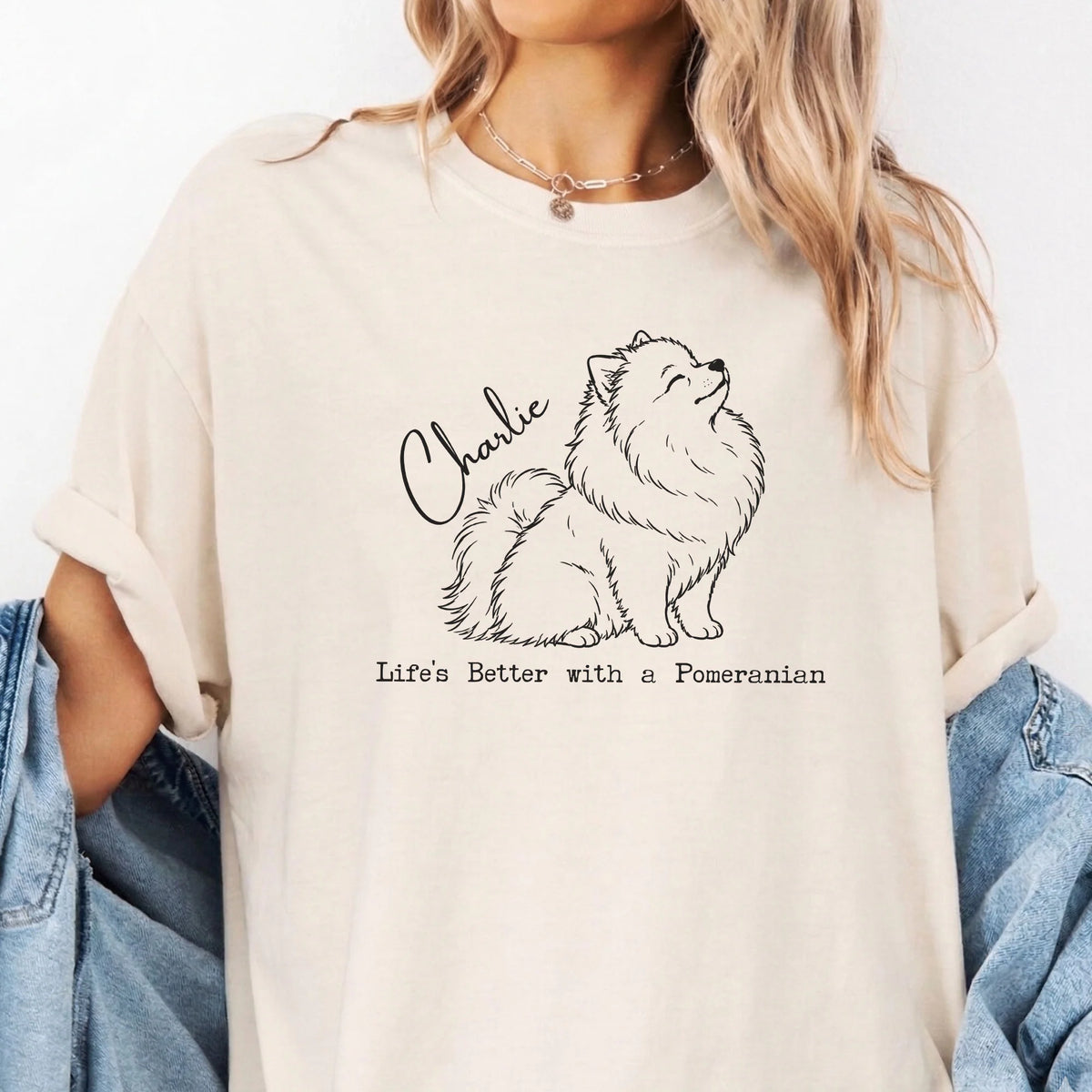 Custom Name Pomeranian Shirt Personalized Dog Tee