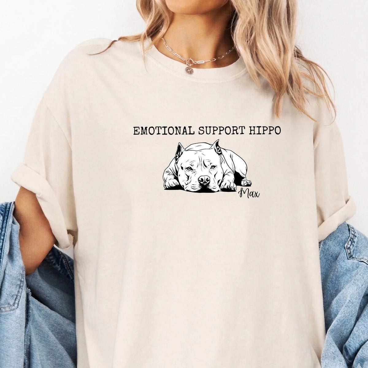 Custom Name Pitbull Comfort Colors Mom Pittie Parent Gift Shirt