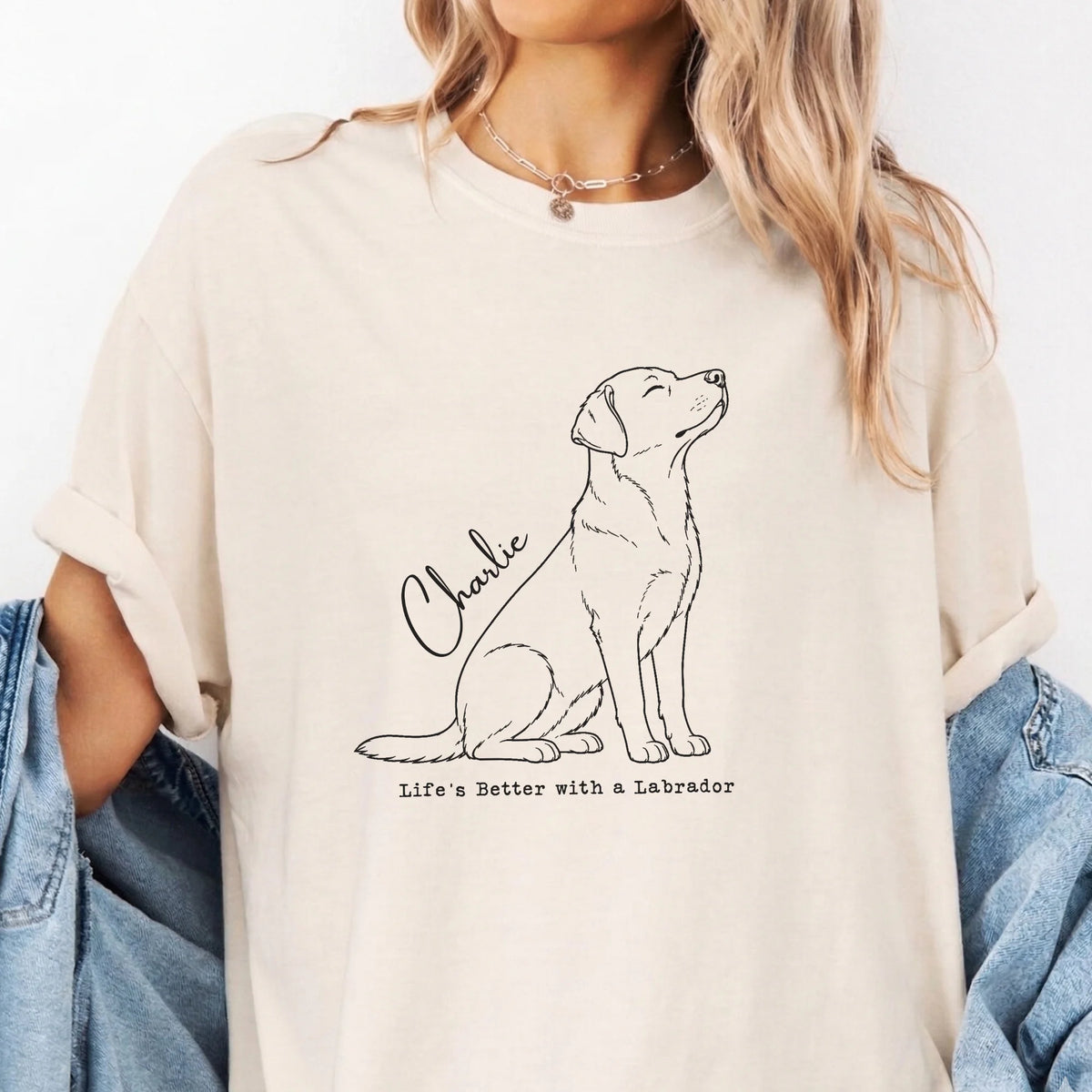 Custom Name Labrador Retriever Shirt Personalized Lab Dog Tee