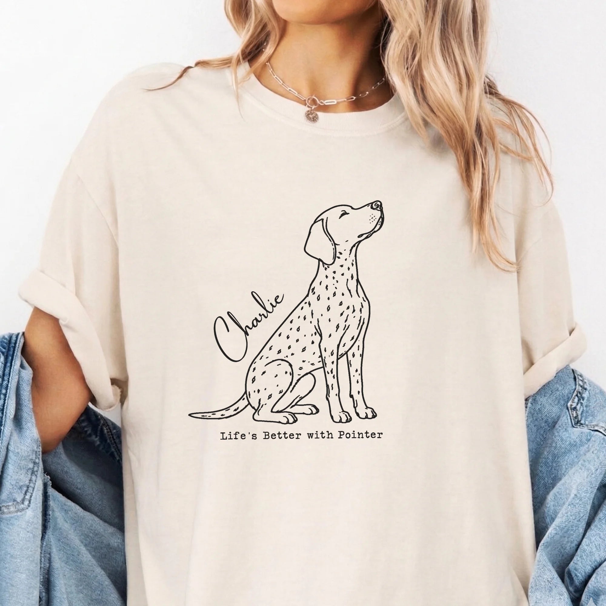 Custom Name German Shorthaired Pointer Shirt Personalized Pointer Dog Tee