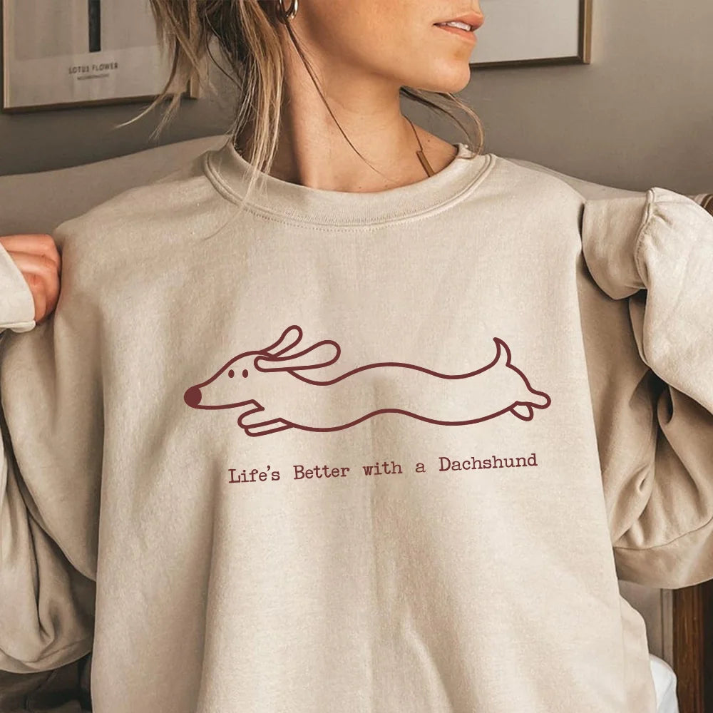 Life’s Better with a Dachshund Shirt, Funny Doxie Mom Gift