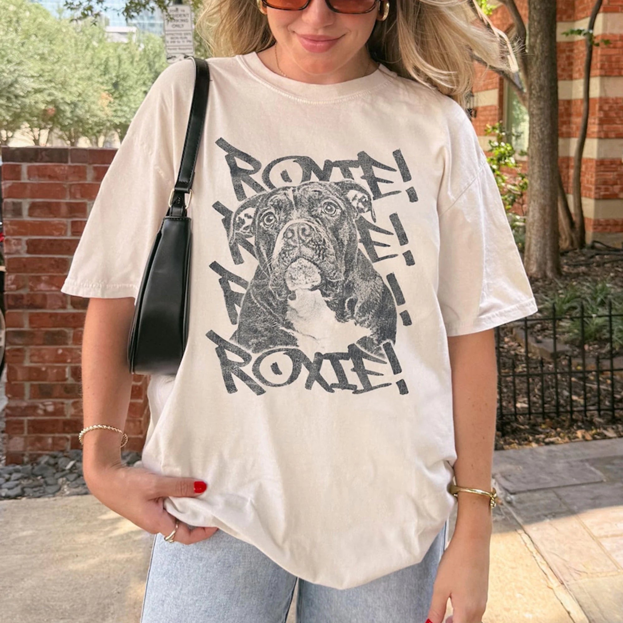 Personalized Pet Photo Shirt, Retro Y2K Dog Cat Memorial Tee