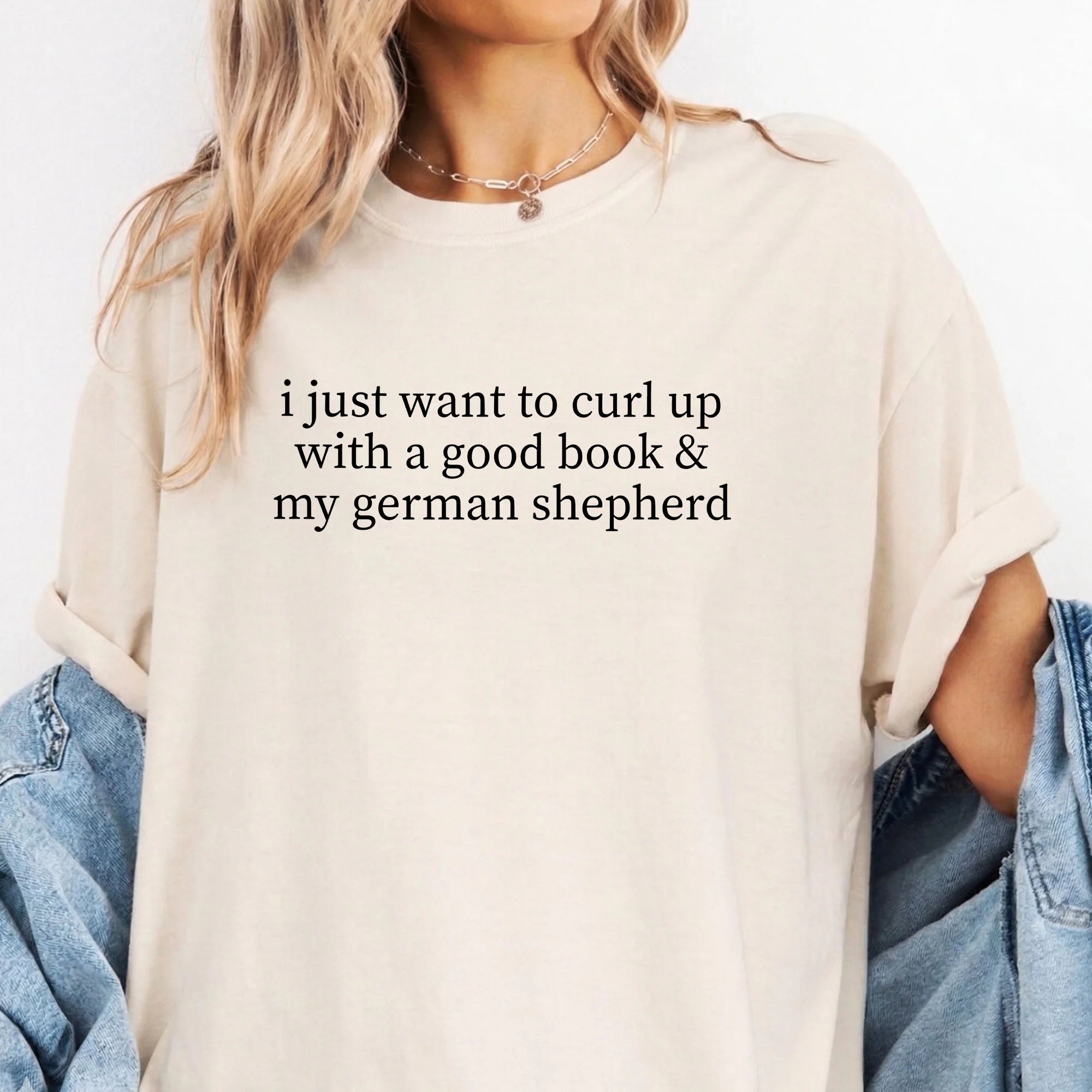 Funny German Shepherd Reading Shirt, Dog Mom Librarian Lover Gift