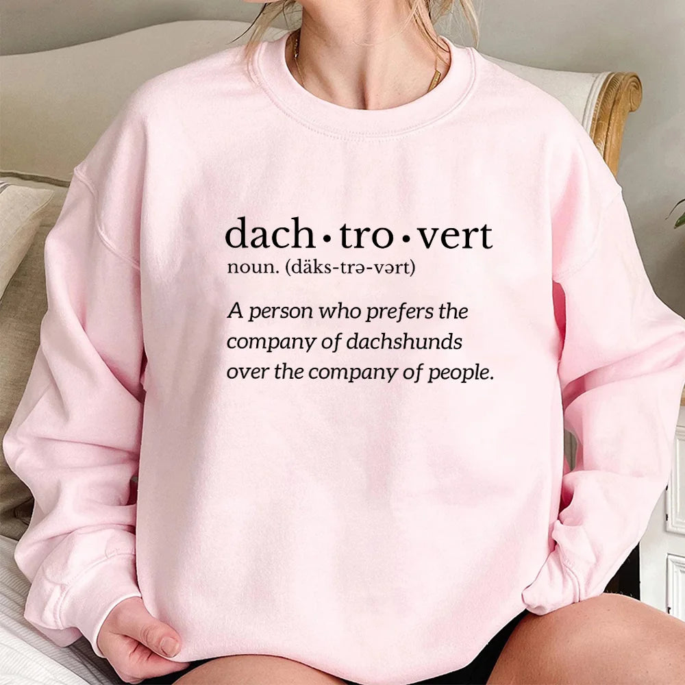 Dachshund Hoodie, Funny Weiner Dog Gift, Doxie Mama Crewneck Sweatshirt