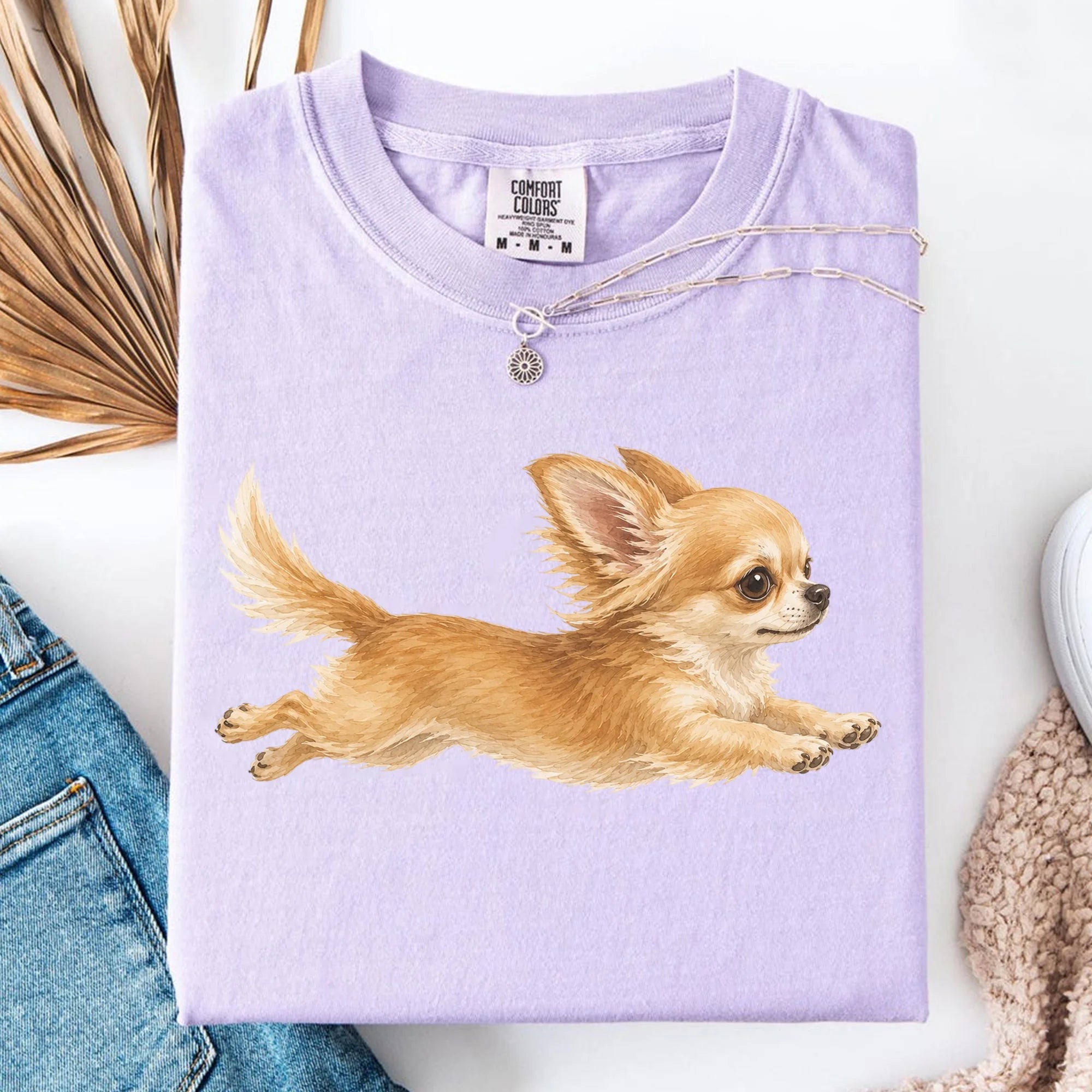 Running Chihuahua Shirt, Cute Dog Lover Chihuahua Mom Gift Tee