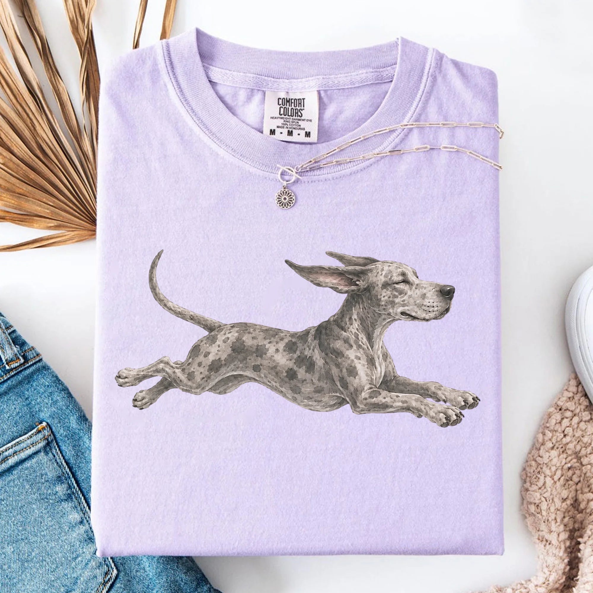 Running Great Dane Tee, Cute Great Dane Mom Shirt, Dog Lover Gift