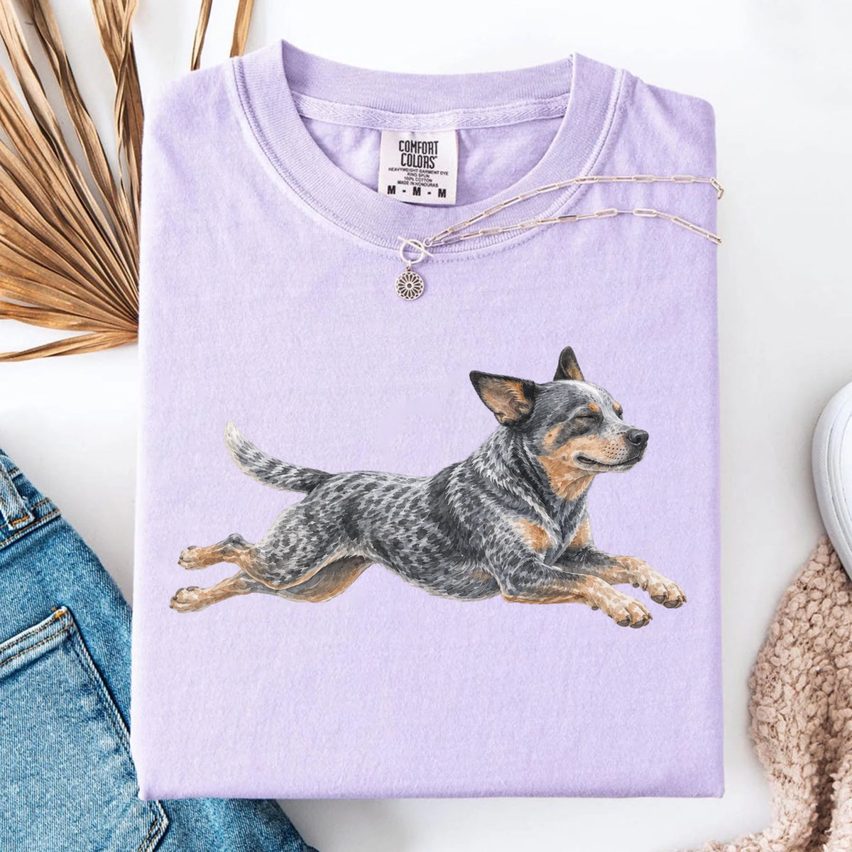 Running Heeler Tee, Cute Heeler Mom Shirt, Dog Lover Gift
