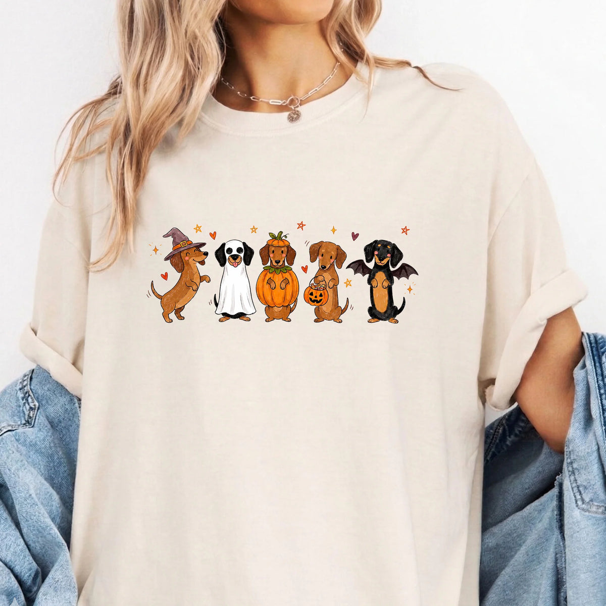 Halloween Dachshund Shirt, Wiener Dog Tee, Spooky Dog Mom Gift