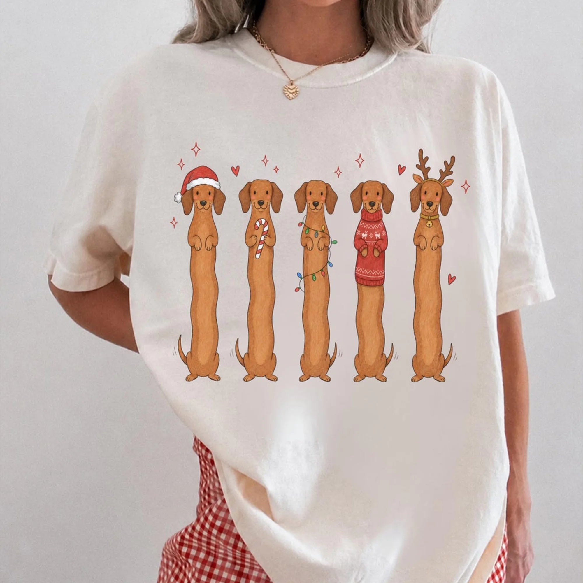 Dachshund Christmas Shirt Dog Lover Shirt Holiday Gift