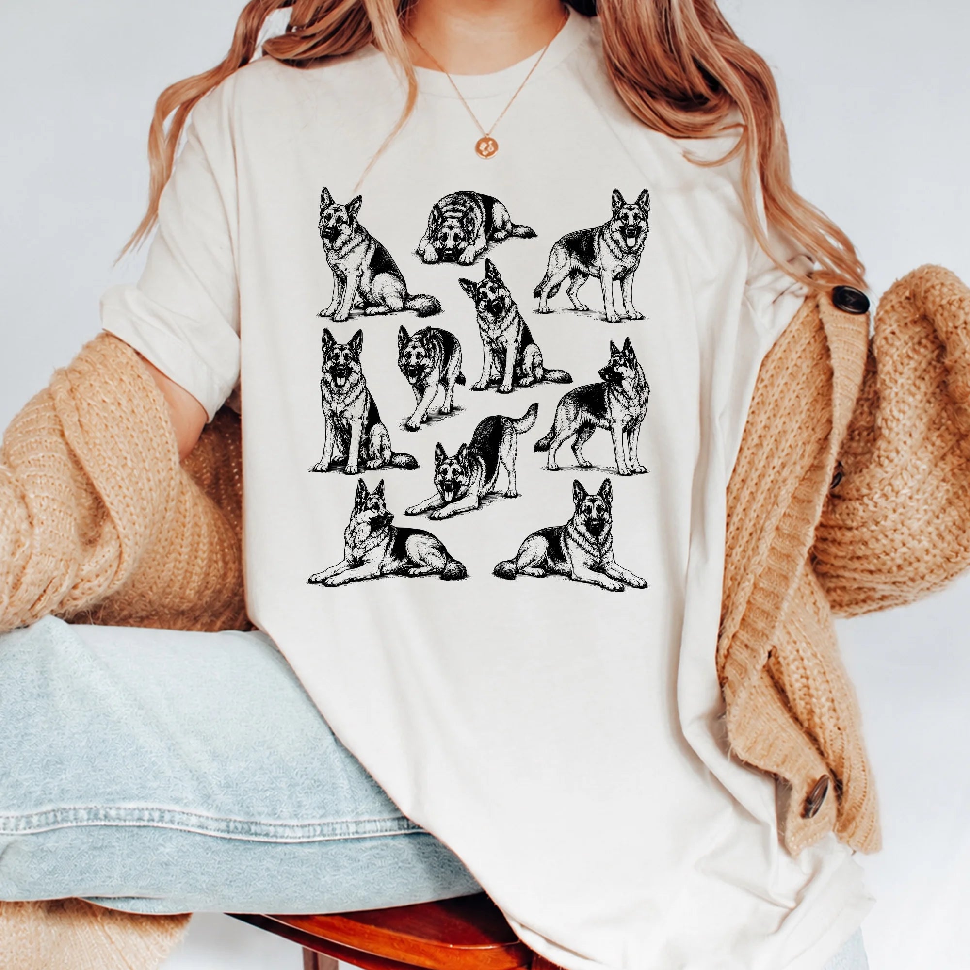 German Shepherd Shirt GSD Dog Lover Mom Comfort Colors Tee